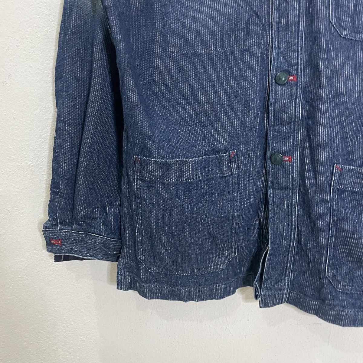 Japanese Brand Vintage Polo Faded Denim Jacket Size US L / EU 52-54 / 3 - 3 Thumbnail