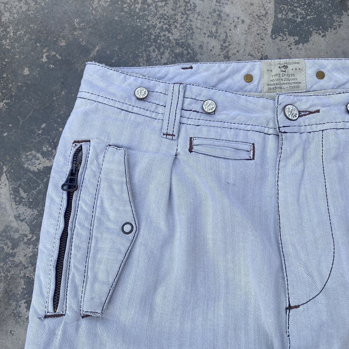 Diesel DIESEL White Slim Jeans Size US 31 - 5 Thumbnail