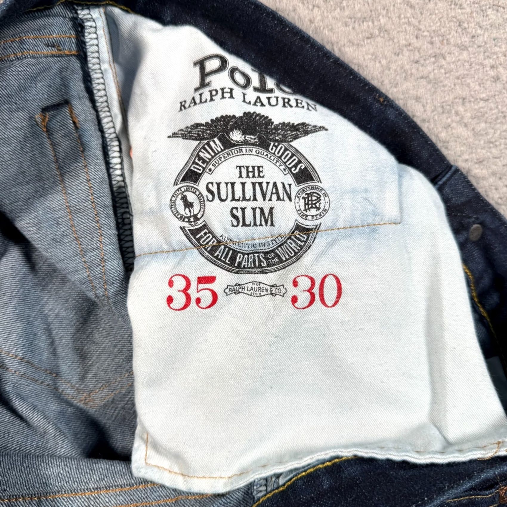 Polo Ralph Lauren Polo Ralph Lauren Jeans Men 38x29 Blue Denim Straight Slim Stretch Sullivan NWT Size US M / EU 48-50 / 2 - 4 Thumbnail