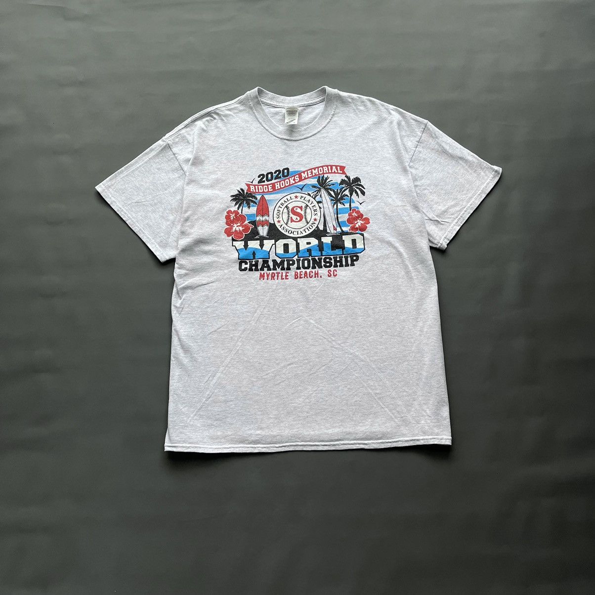 Gildan × Vintage SOFT BALL 2020 WORLD CHAMPIONSHIP Size US XL / EU 56 / 4 - 2 Thumbnail