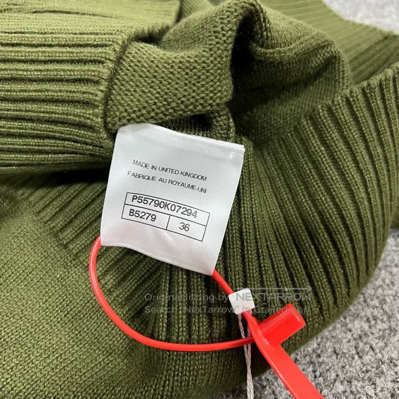 Chanel Chanel Dark green dark blue border contrast colour cashmer Size XS / US 0-2 / IT 36-38 - 6 Thumbnail