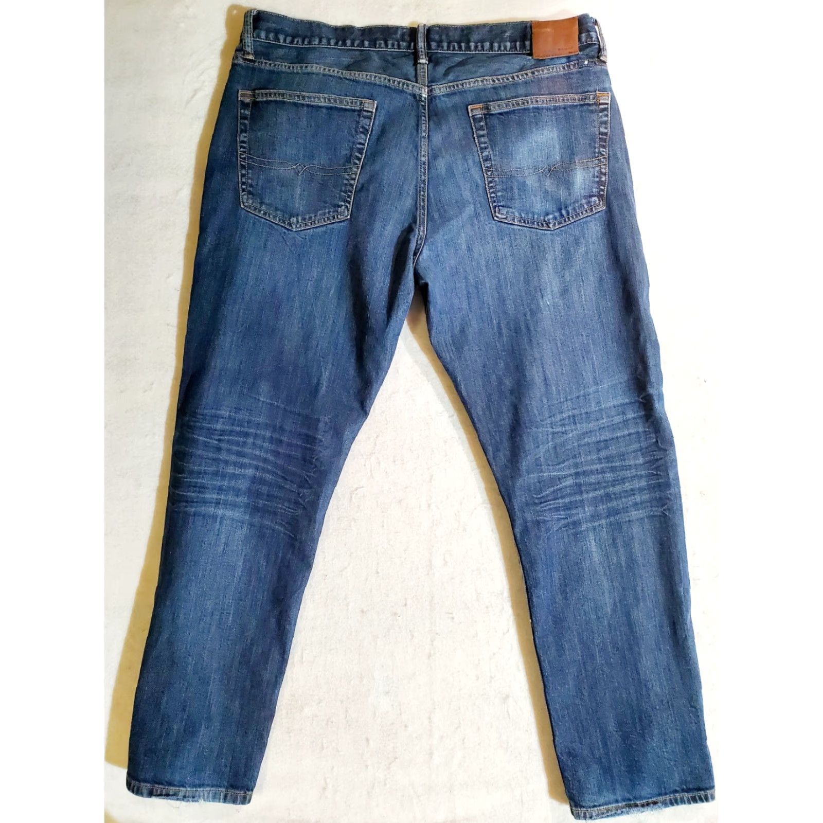 Lucky Brand LUCKY BRAND 221 Original Straight Denim Jeans Men 38X30 Blue Cotton Stretch 5-Pocket Regular Waist Belt Loops Mid Rise Vintage No? Size US 38 / EU 54 - 6 Thumbnail