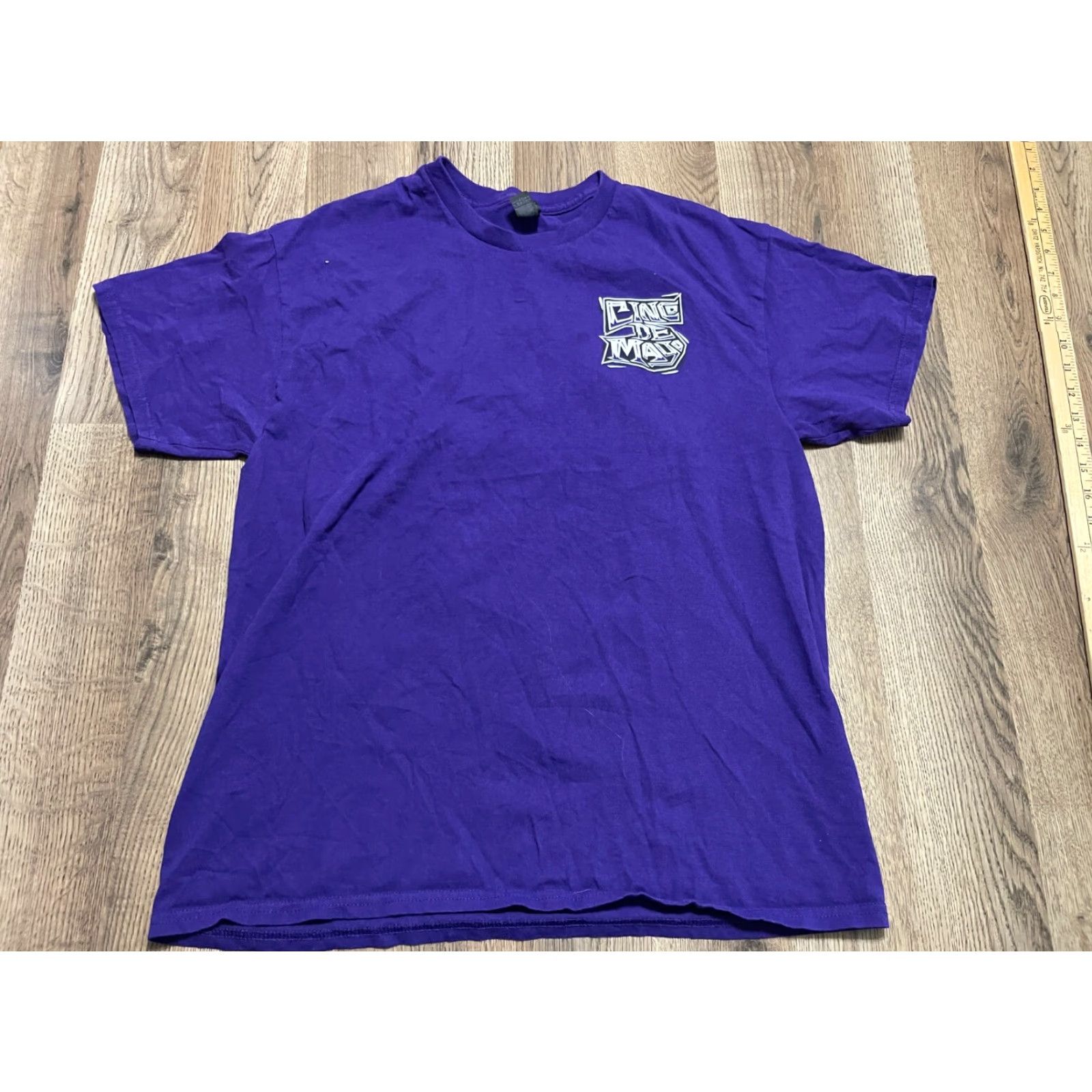 Gildan Gildan Shirt Mens Size Large Blue Cinco De Mayo T-Shirt Crew Neck Short Sleeve Regular Shirt Men Size US L / EU 52-54 / 3 - 2 Thumbnail