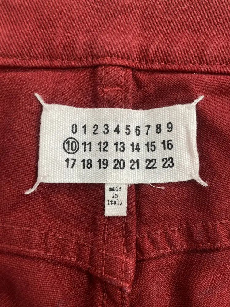 Maison Margiela Maison Martin Margiela Red Denim Pants Size US 33 - 10 Thumbnail