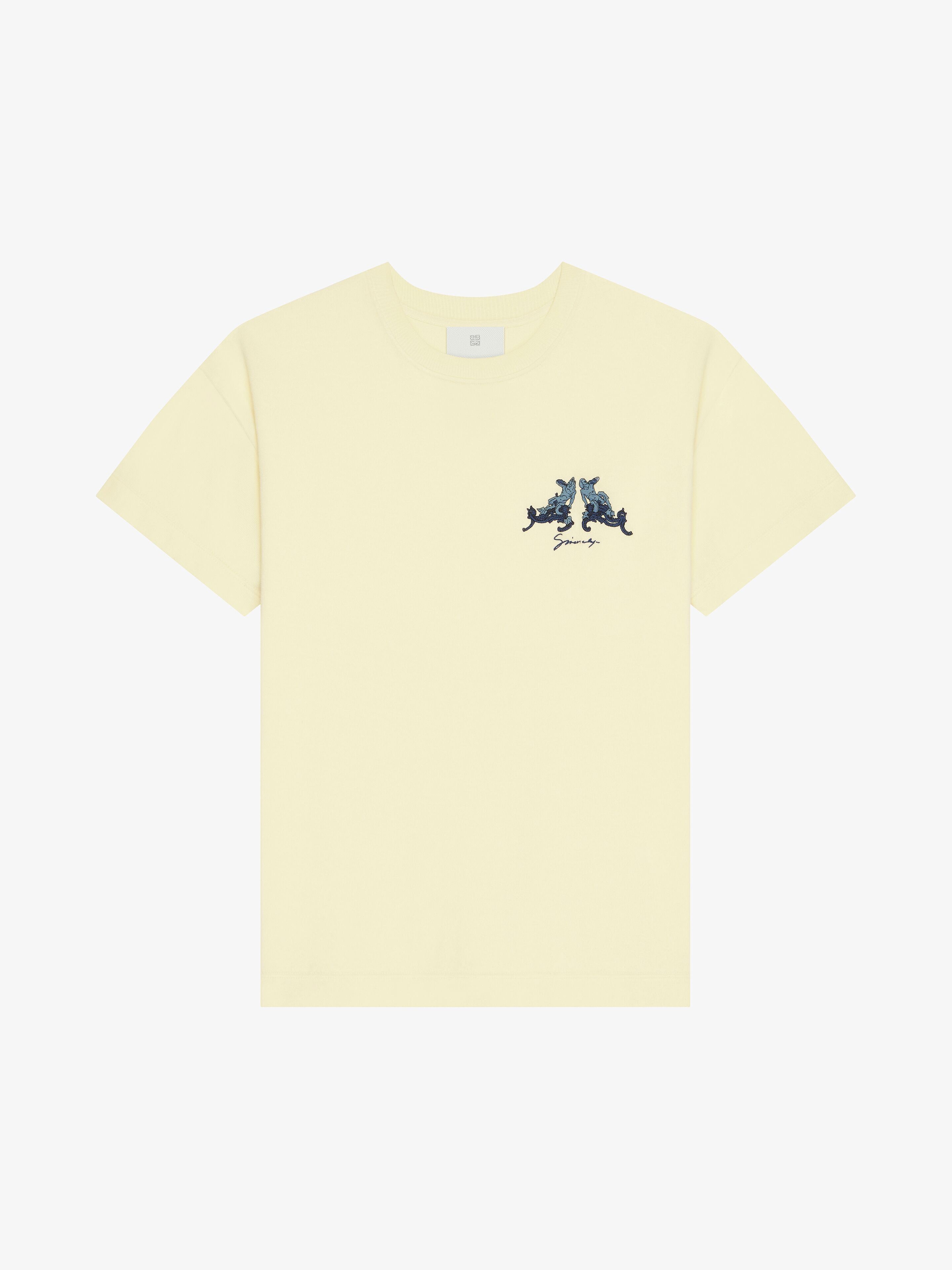 Givenchy o1w1db10925 Knitted T-Shirt in Light Yellow Size US S / EU 44-46 / 1 - 1 Thumbnail