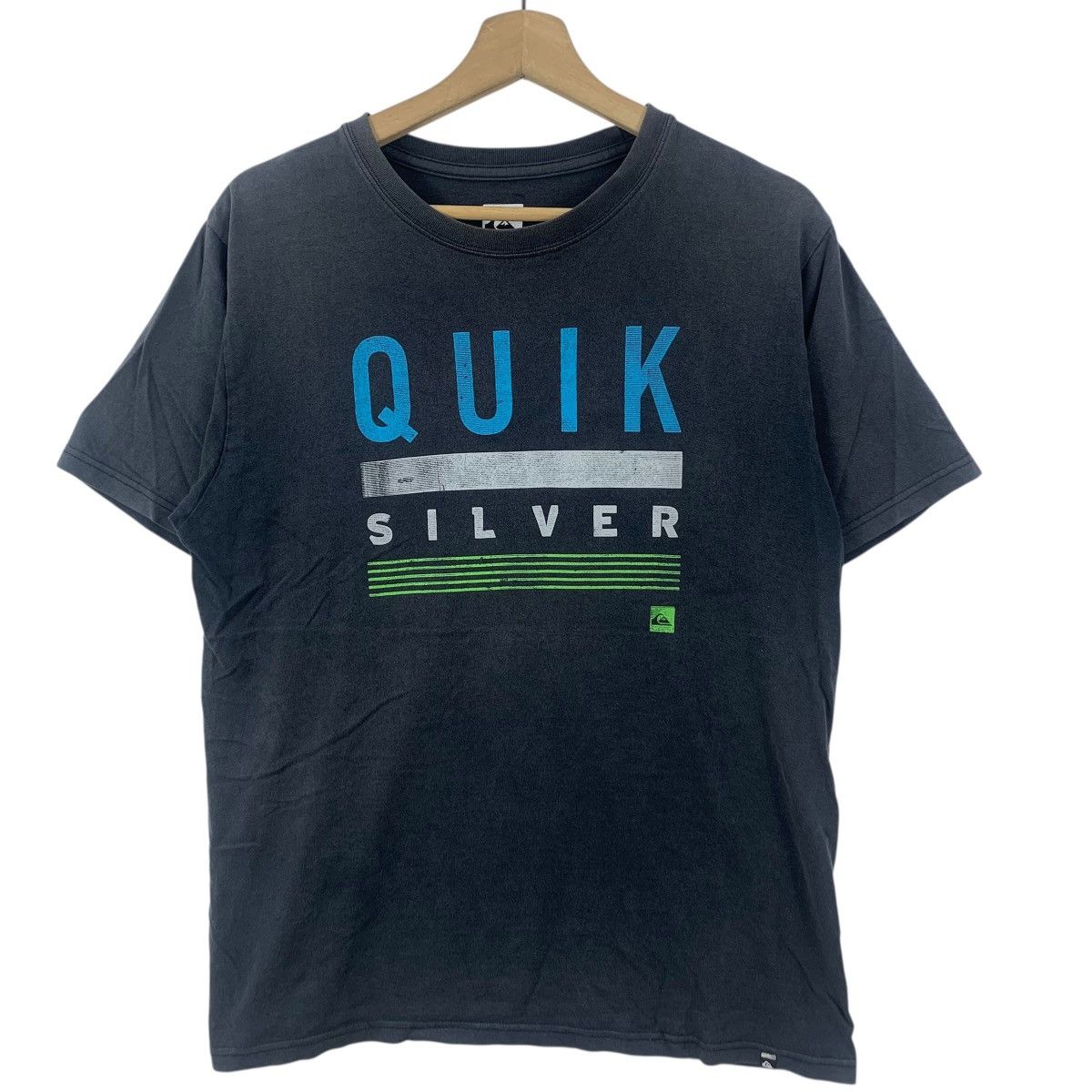 Quiksilver QUIKSILVER SURFING Center Logo Natural Faded Tee Shirt Top Size US XL / EU 56 / 4 - 5 Thumbnail