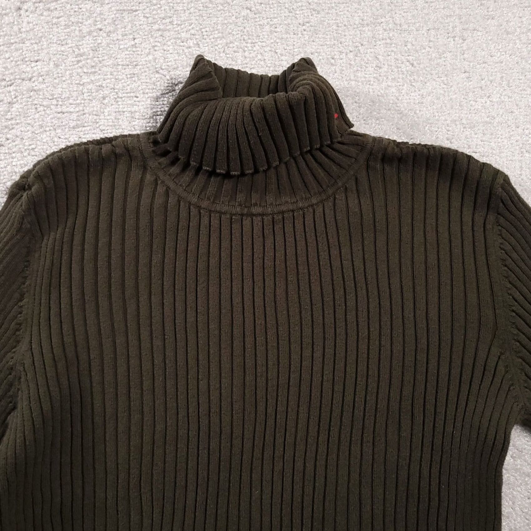 Tommy Hilfiger Tommy Hilfiger Sweater Women's XL Long Sleeve Side Zip Turtleneck Ribbed Shirt Green Size XL / US 12-14 / IT 48-50 - 3 Thumbnail