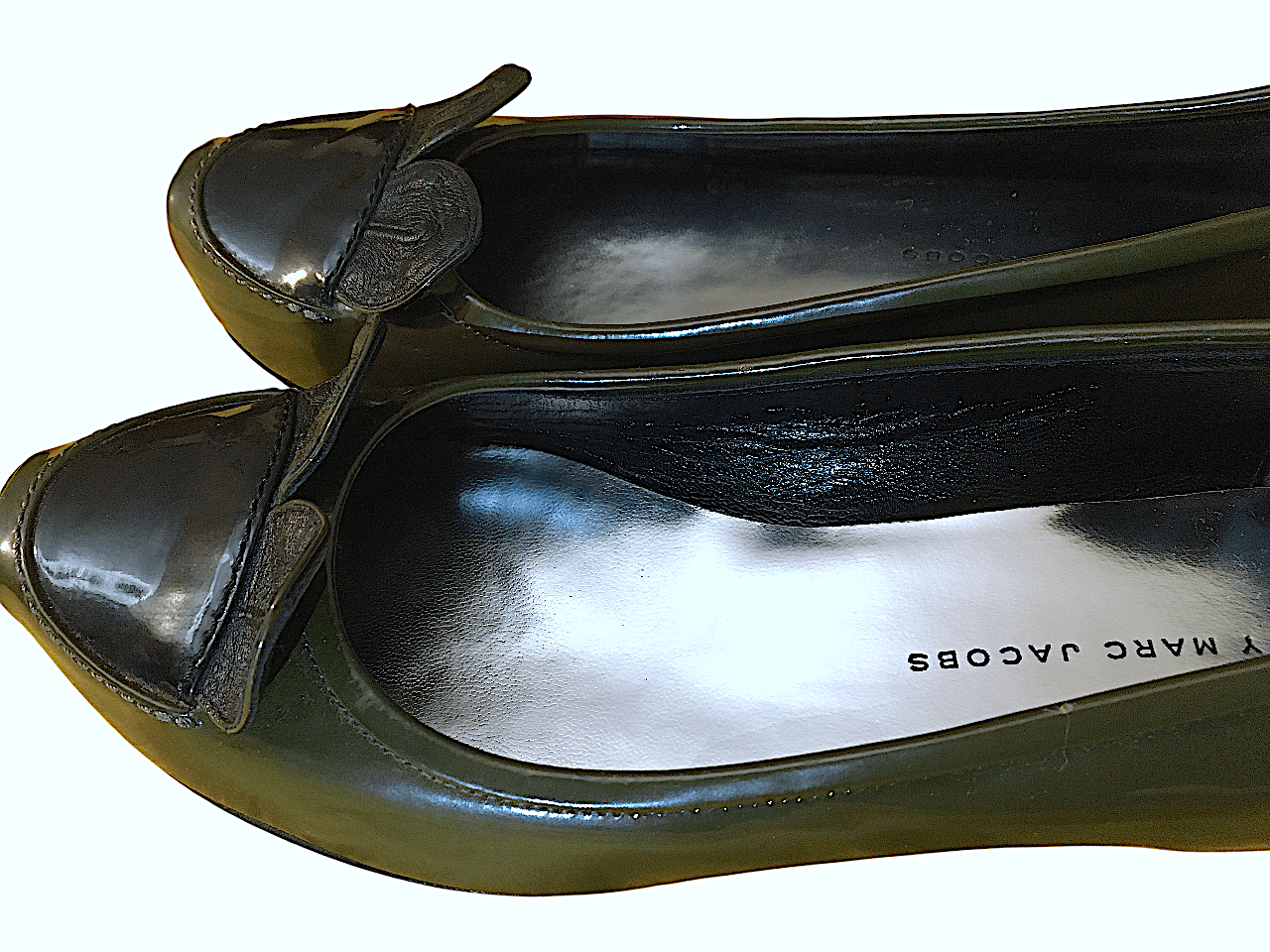 Marc Jacobs Marc Jacobs Mouse Collection Wedge Flats Patent Leather Gray Size US 6.5 / IT 36.5 - 3 Thumbnail