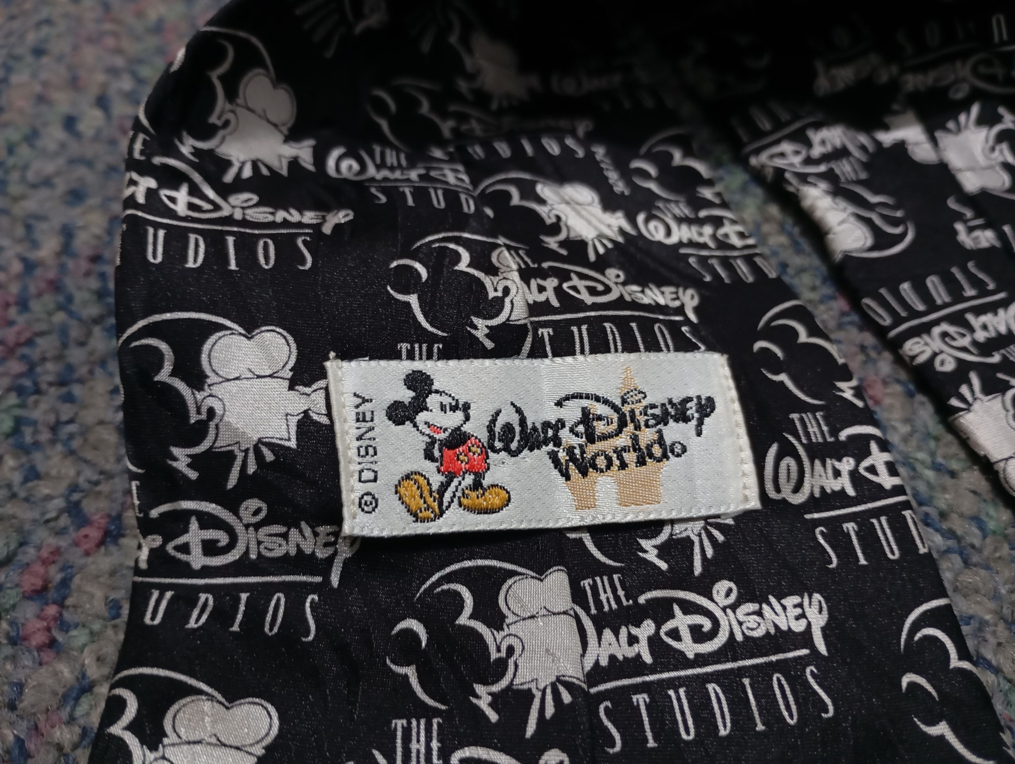 Disney × Mickey Mouse Mickey Mouse Tie Mickey Mouse Necktie Made in USA Size ONE SIZE - 3 Thumbnail