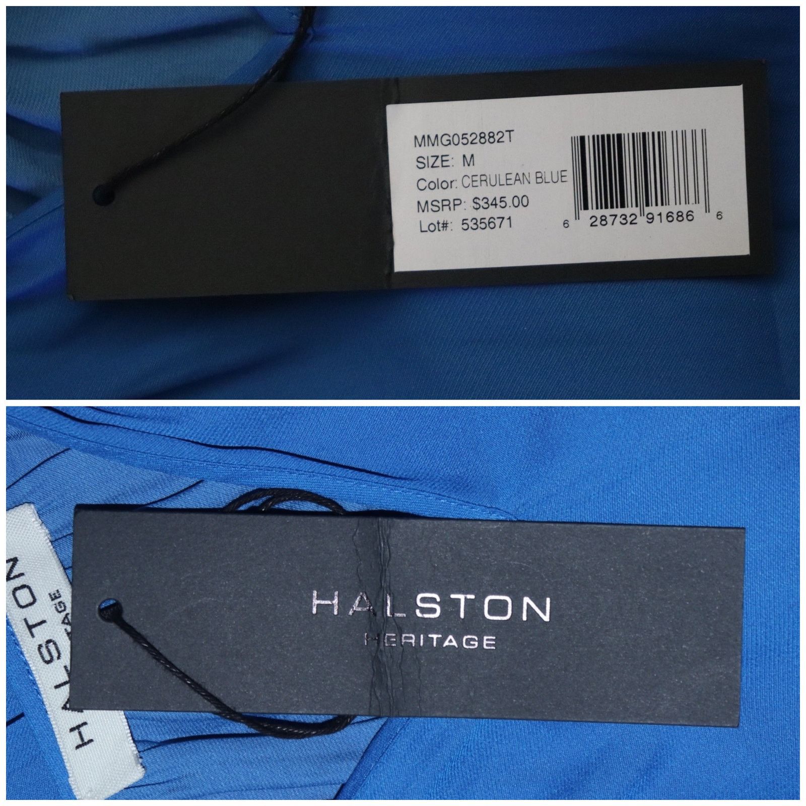 Halston Heritage NWT Halston Heritage Tie-Neck Smock-Waist Dress Size Medium Size M / US 6-8 / IT 42-44 - 8 Thumbnail