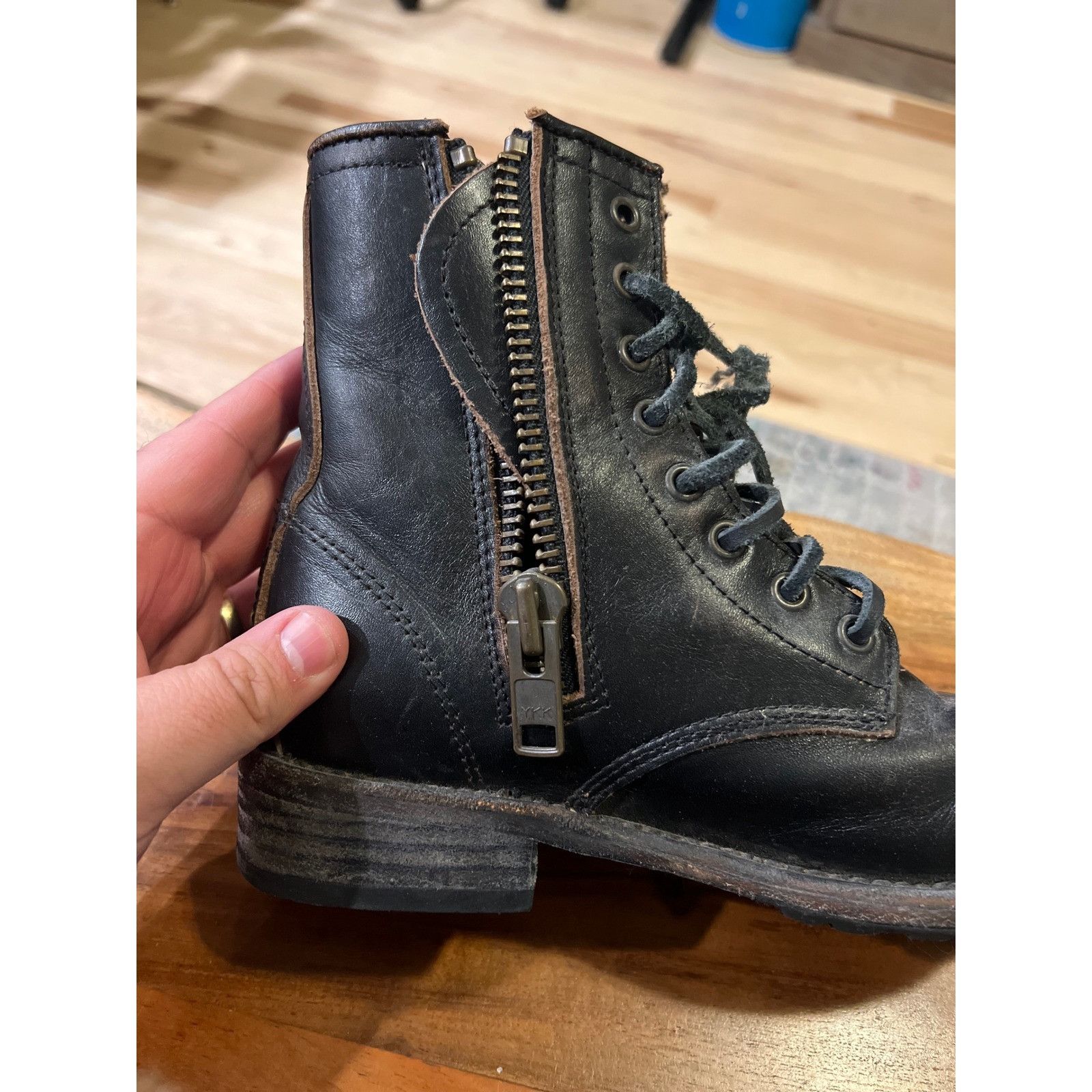 FREEBIRD Freebird Manchester Ankle Boots Size 6 Lace Up Moto Combat S Size US 6 / IT 36 - 7 Thumbnail