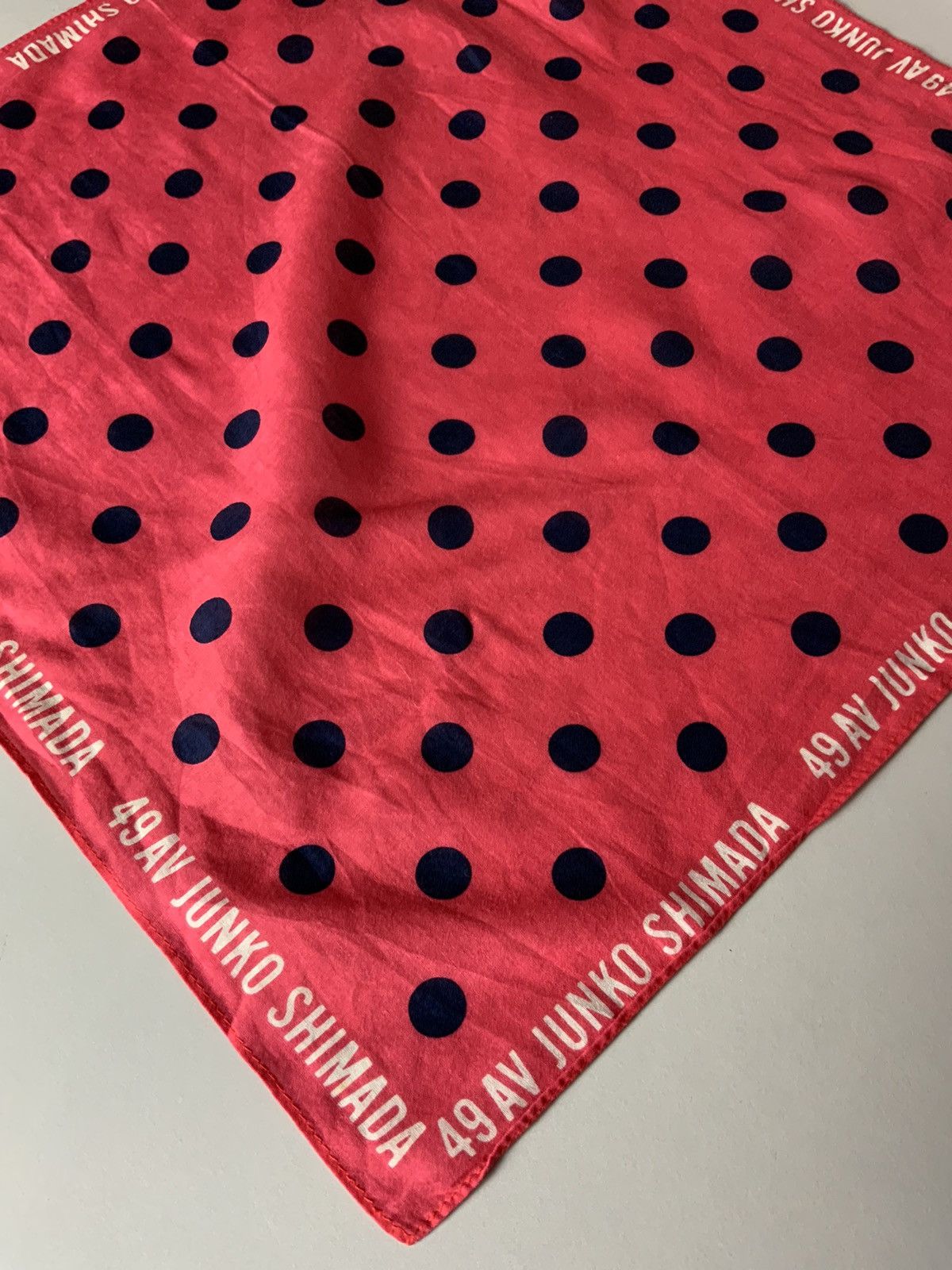 Japanese Brand 49 AV Junko Shimada Polkadot Bandana Size ONE SIZE - 8 Thumbnail
