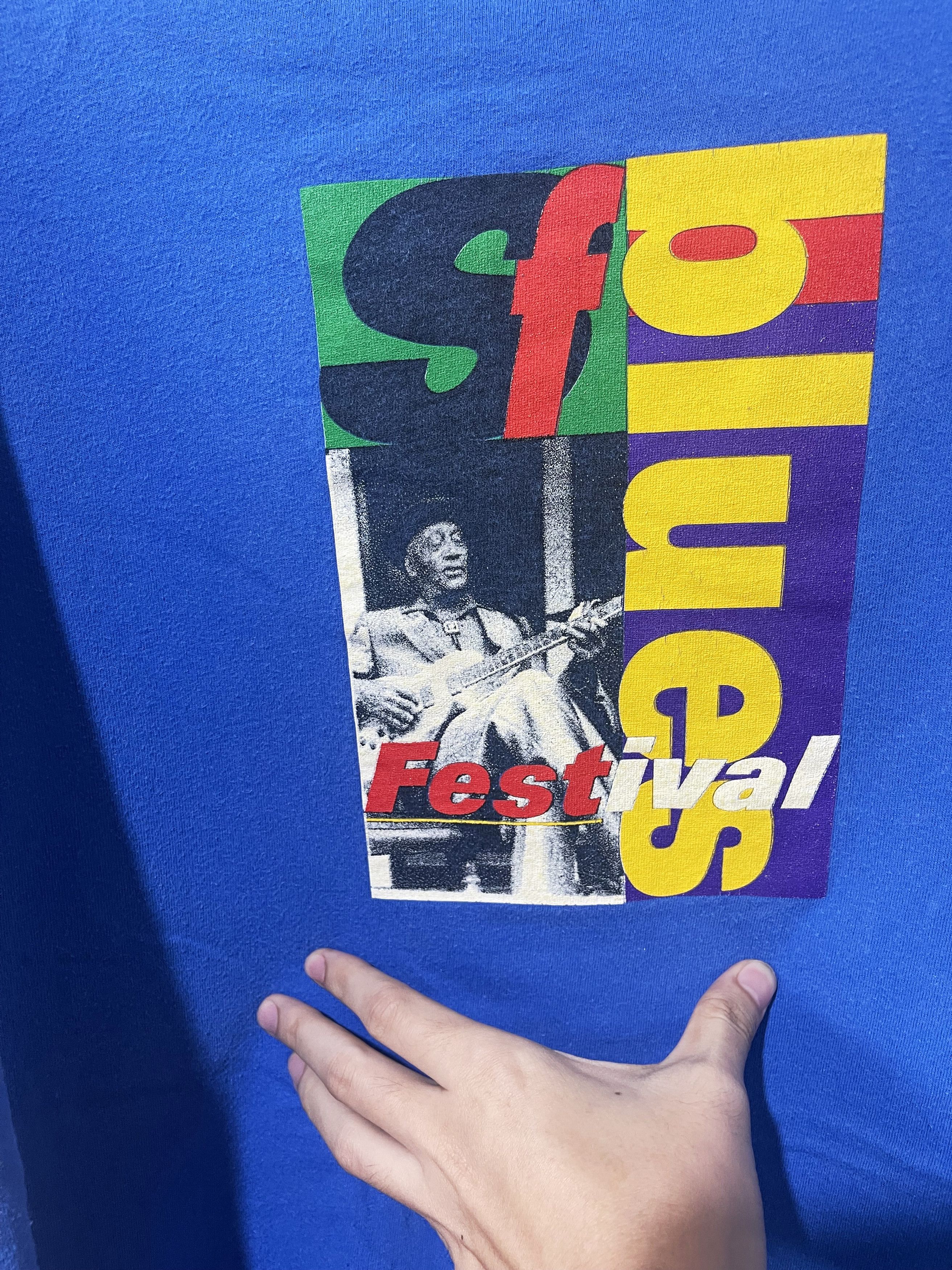 Jazz Cartier × Vintage Vintage 90s San Francisco Blues Festival Shirt Size US XL / EU 56 / 4 - 2 Thumbnail