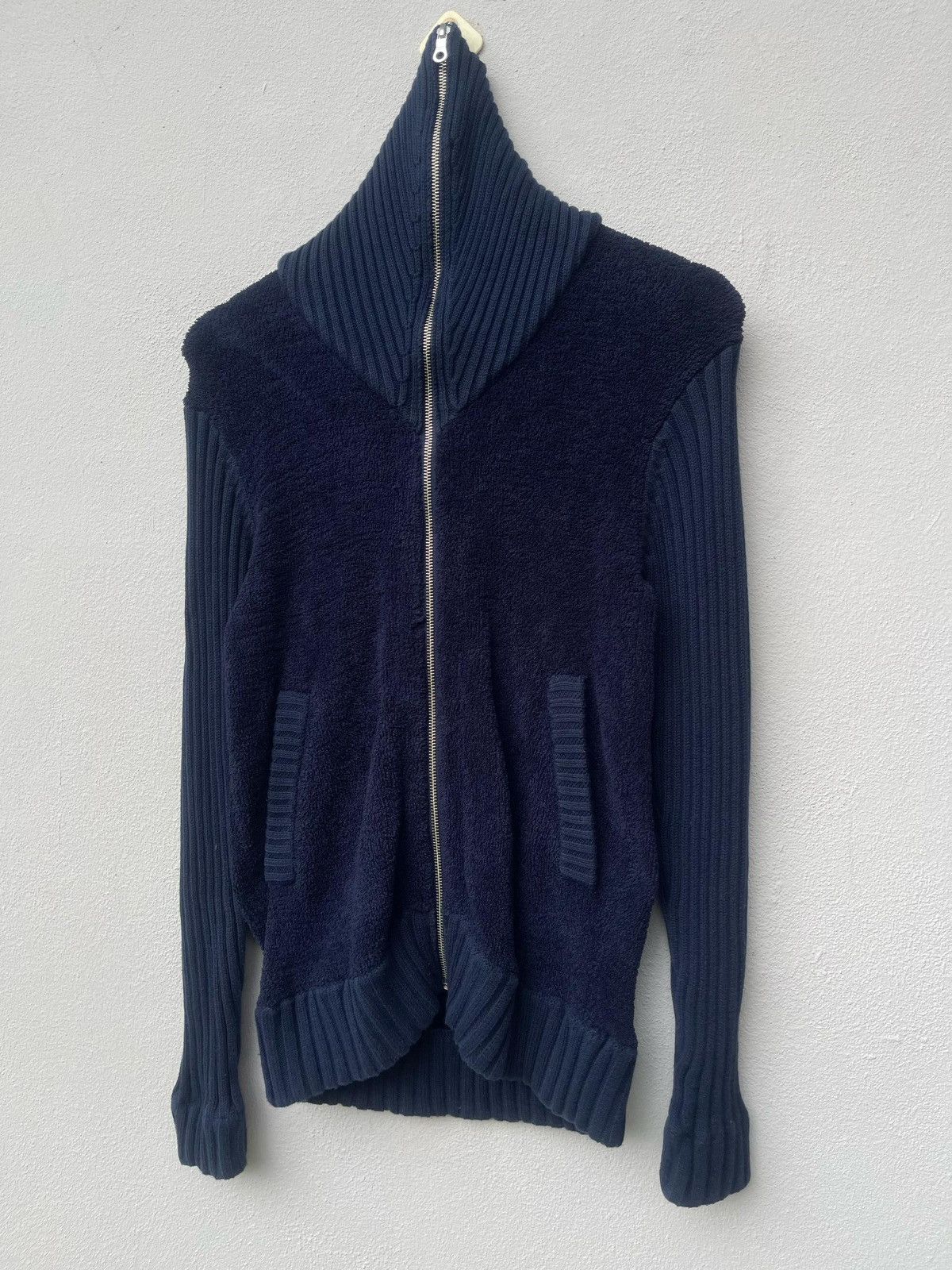 Designer × Japanese Brand × Takeo Kikuchi Takeo Kikuchi Knit Full Zipper Hoodie Jacket Size XS / US 0-2 / IT 36-38 - 2 Thumbnail