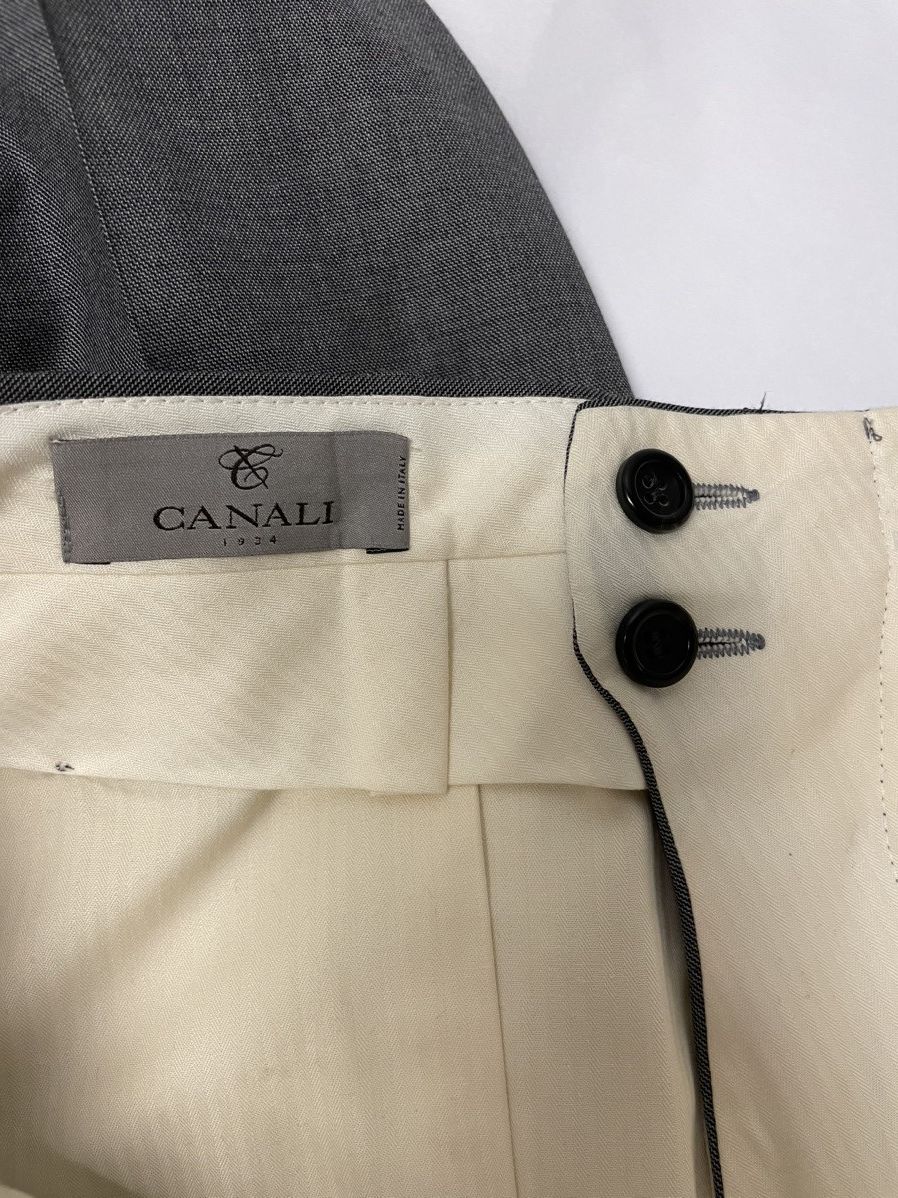 Canali Flat Front Wool Trouser Size US 32 / EU 48 - 6 Thumbnail