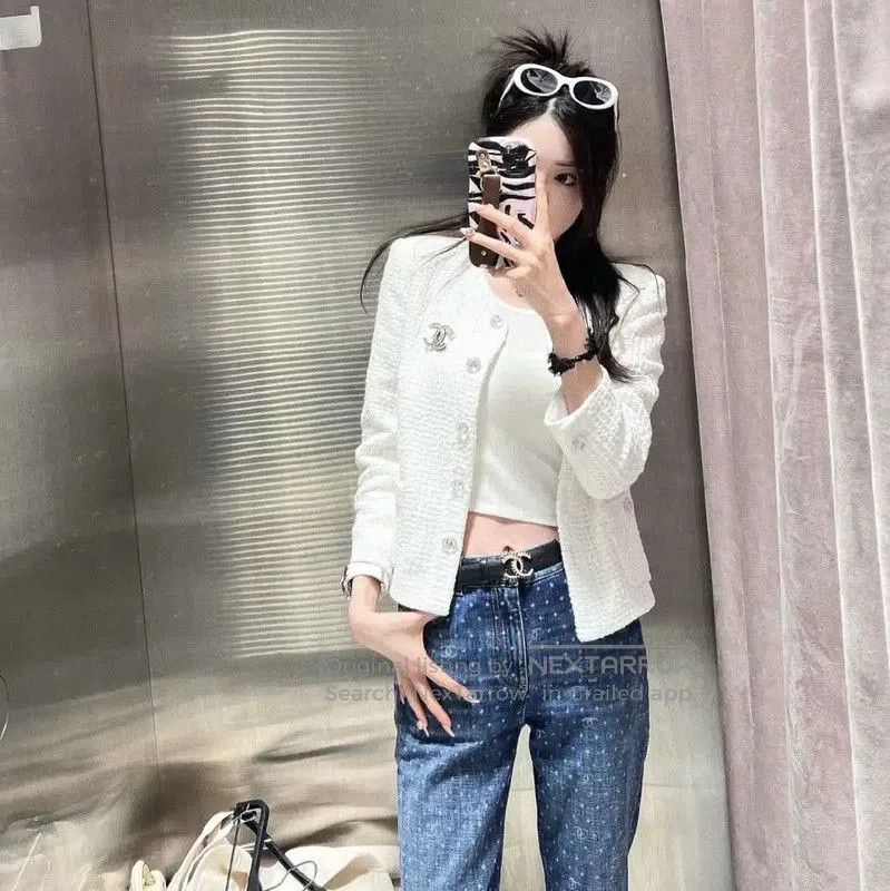 Chanel Chanel Blue Denim Pants for Women . Size 23" - 9 Thumbnail