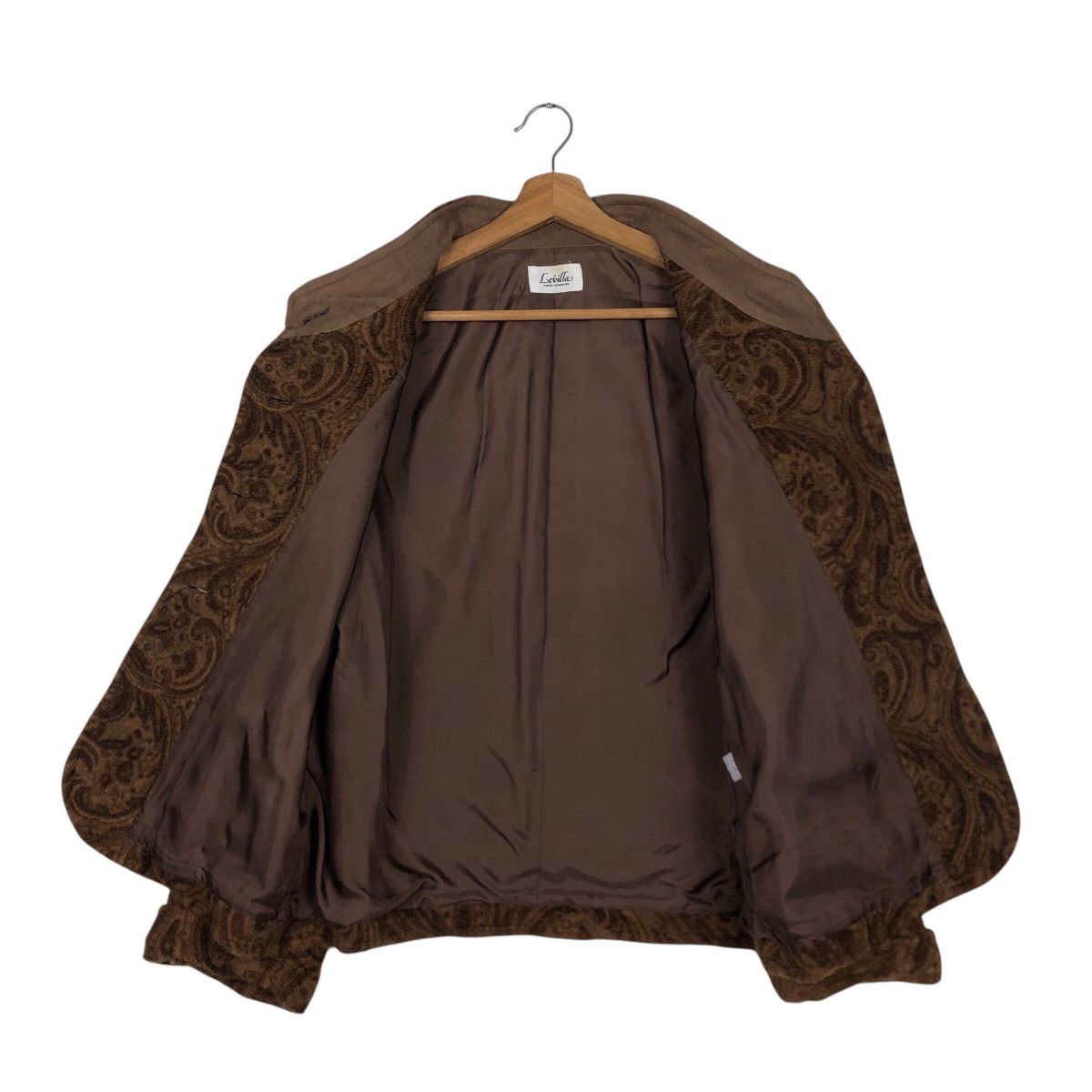 Japanese Brand Cropped Wool Biker Jacket Levilla Navajo Design IsseyMiyake Size US M / EU 48-50 / 2 - 14 Thumbnail
