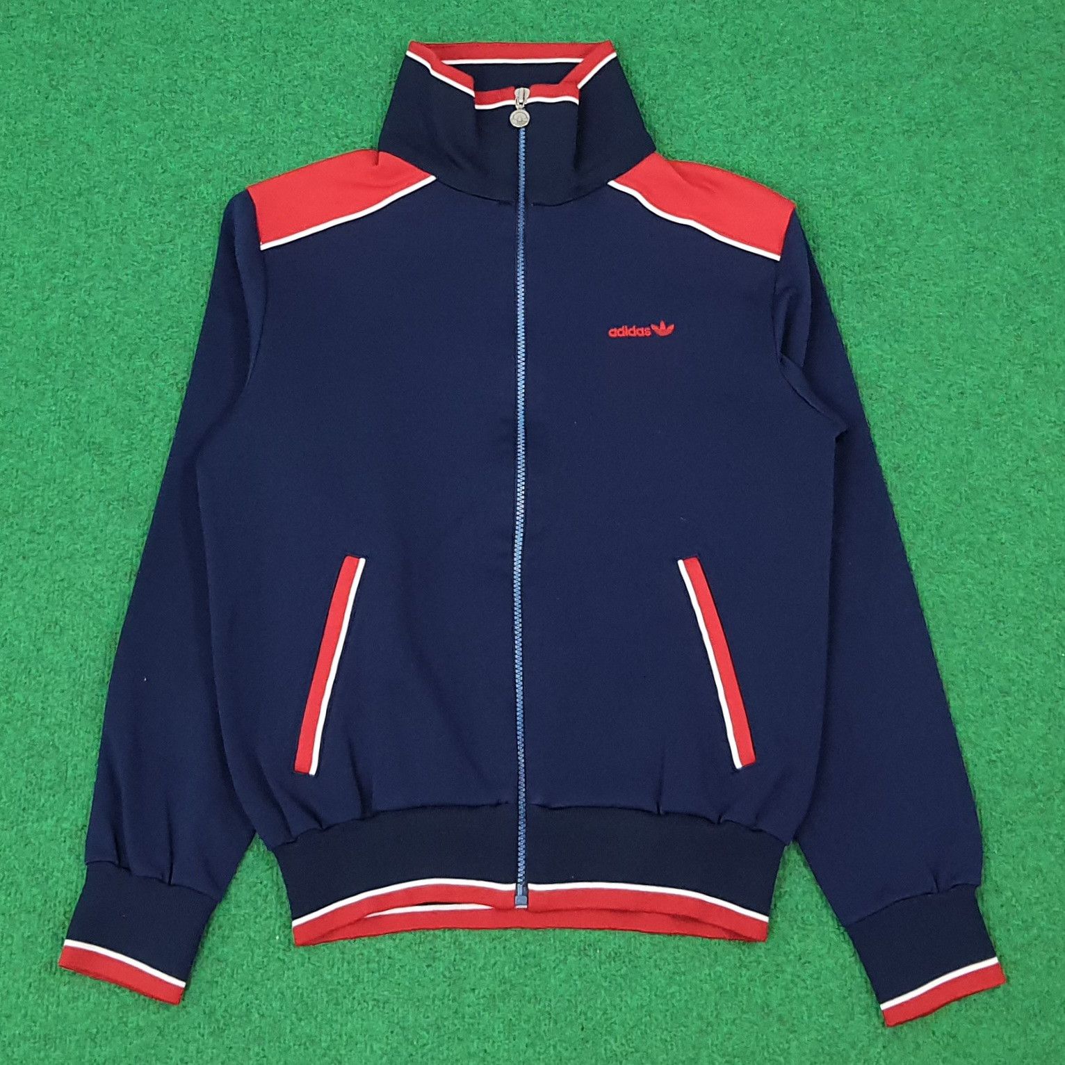 Vintage 90s Adidas Running Full Zipper Jacket C271N19