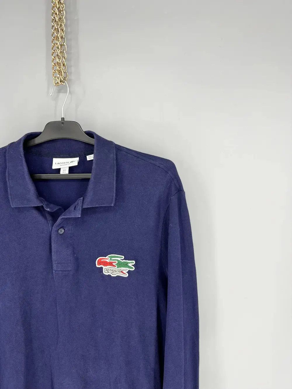 Lacoste Lacoste Men's Long Sleeve Holiday Croc Regular Fit Polo Size US L / EU 52-54 / 3 - 5 Thumbnail