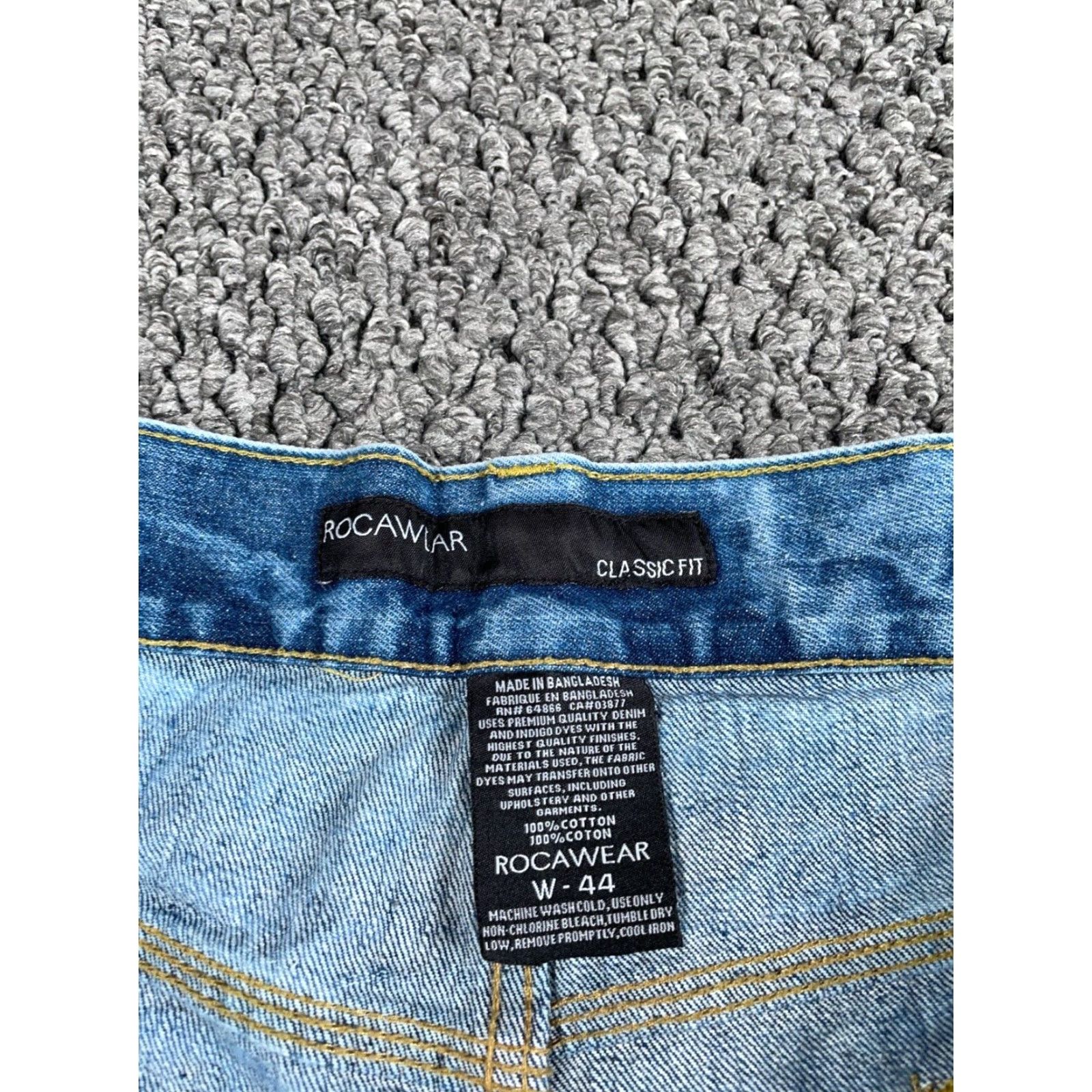 Rocawear VINTAGE Rocawear 90s Baggy Tapered Jeans Men's 44 x 36 Acid Wash Blue Denim Size US 44 / EU 60 - 3 Thumbnail