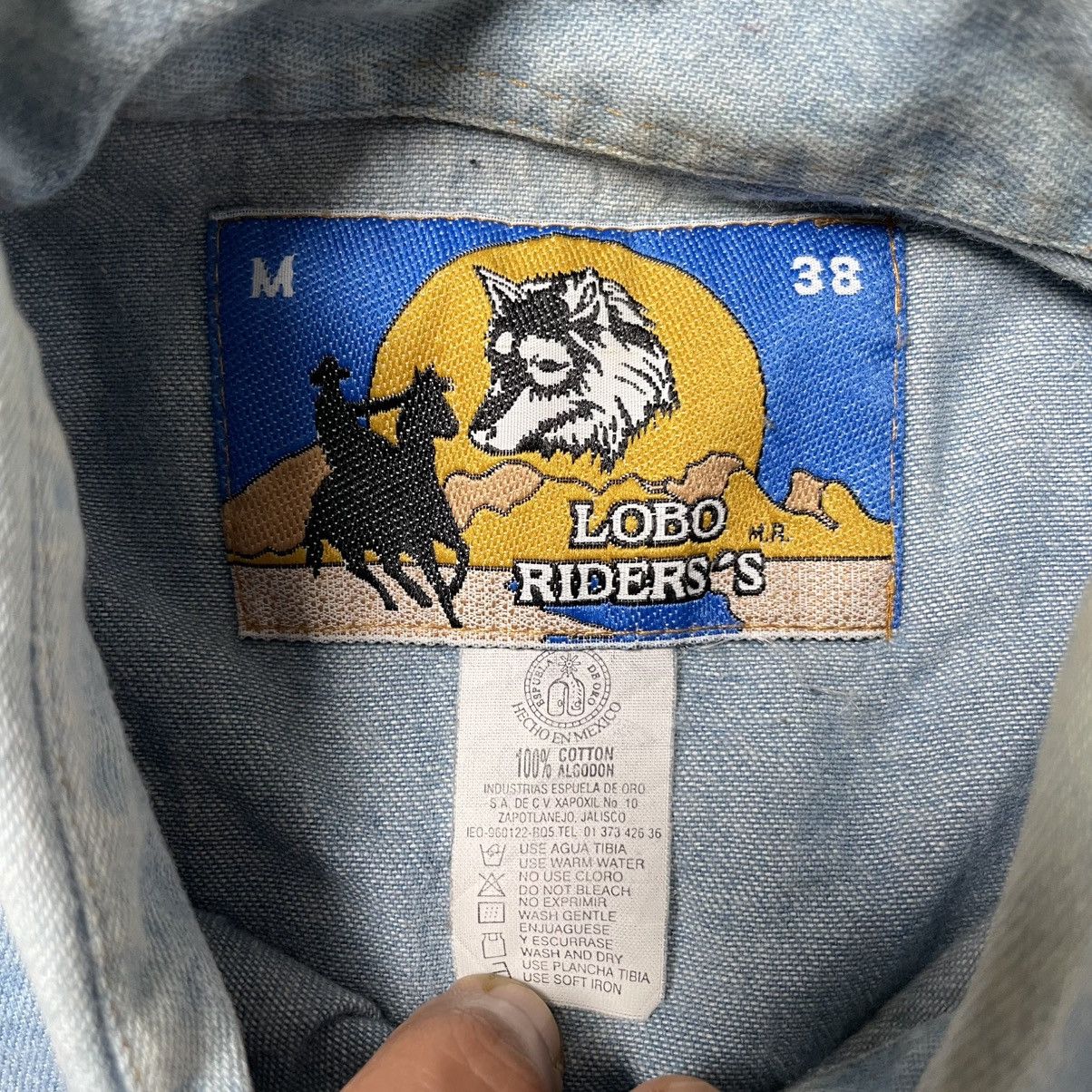 Vintage Lobo Riders’s Two Tone Western Shirt Size US L / EU 52-54 / 3 - 8 Thumbnail