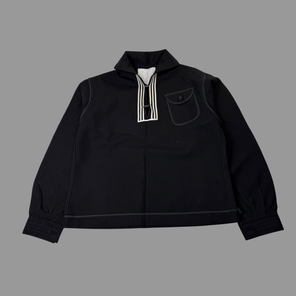 Vintage Vintage 1960s wool us navy jacket Size US M / EU 48-50 / 2 - 1 Thumbnail