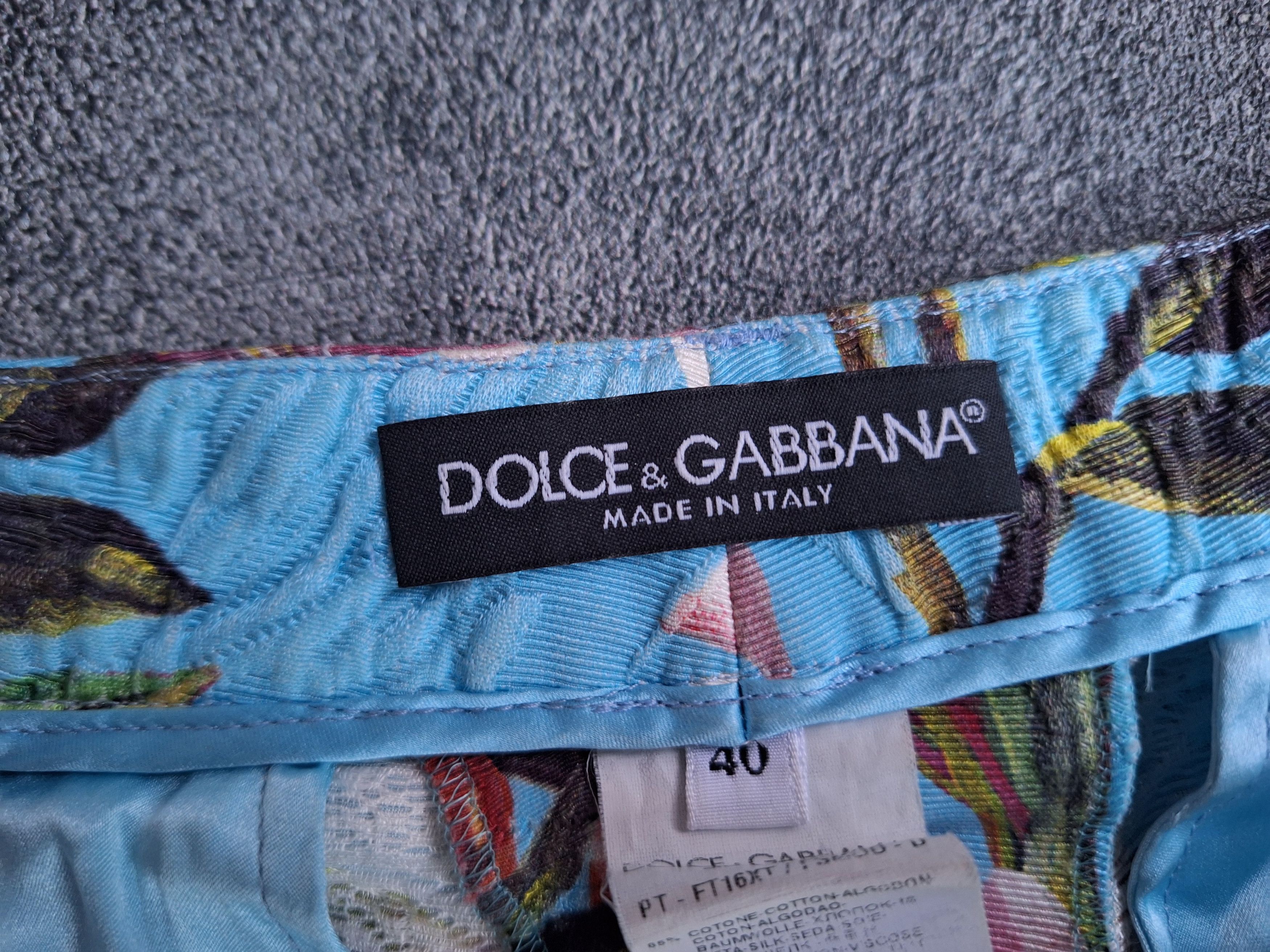 Dolce & Gabbana × If Six Was Nine Dolce Gabbana Floral art Pants Size 31" - 5 Thumbnail