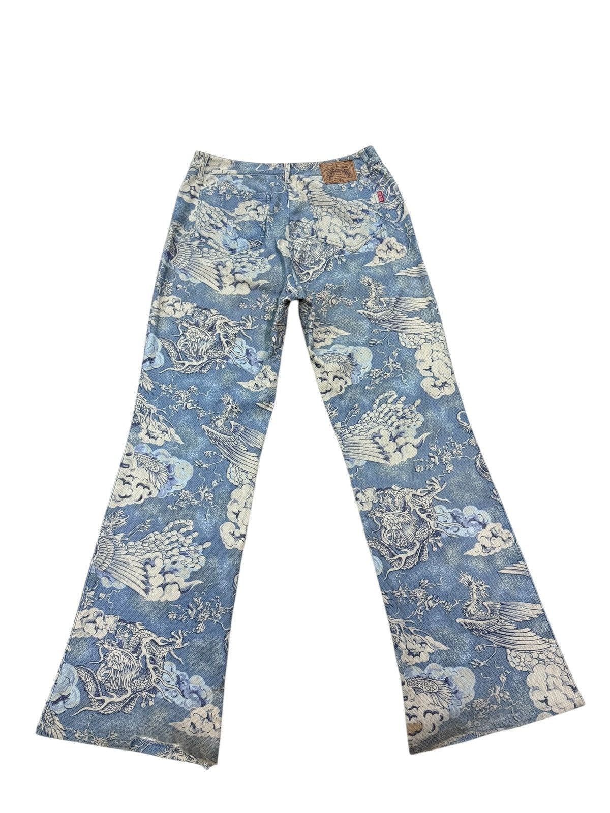 Japanese Brand BATSU CLUB PRINTED FLARE JEANS Size US 30 / EU 46 - 6 Thumbnail