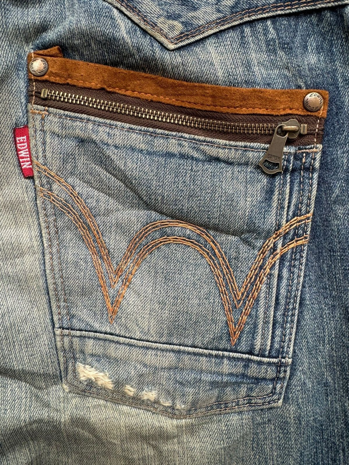 Edwin Vintage Edwin Exclusive Distressed faded Jeans Size US 36 / EU 52 - 12 Thumbnail
