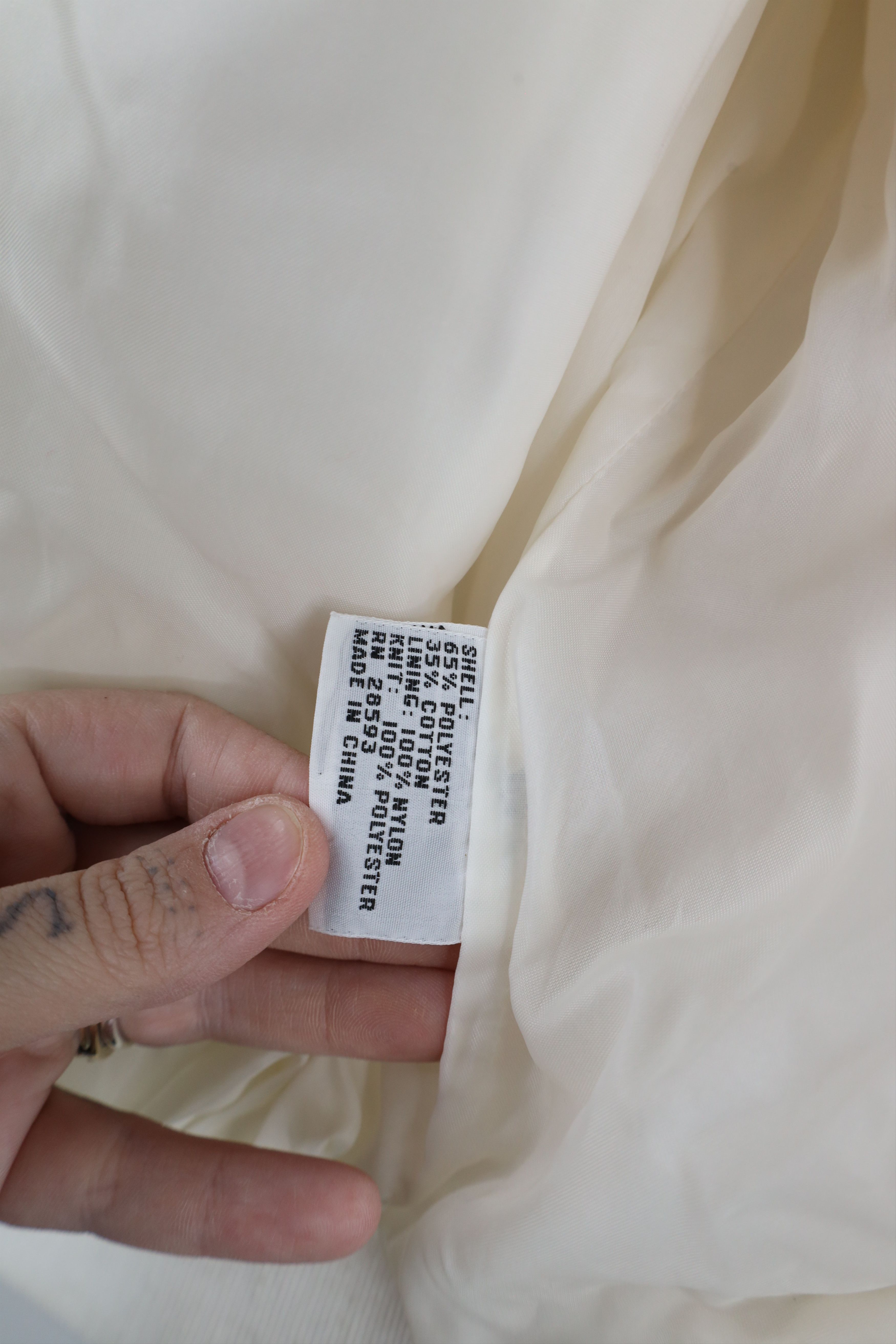 Members Only × Vintage Vintage 90s Members Only Cafe Racer Bomber Jacket White Size US L / EU 52-54 / 3 - 12 Thumbnail
