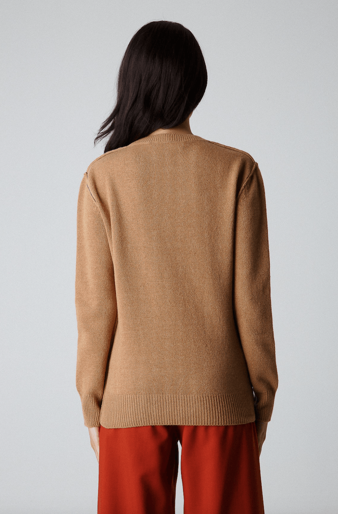 Marni $790 Marni Roundneck Sweater Brown Size XS / US 0-2 / IT 36-38 - 4 Thumbnail