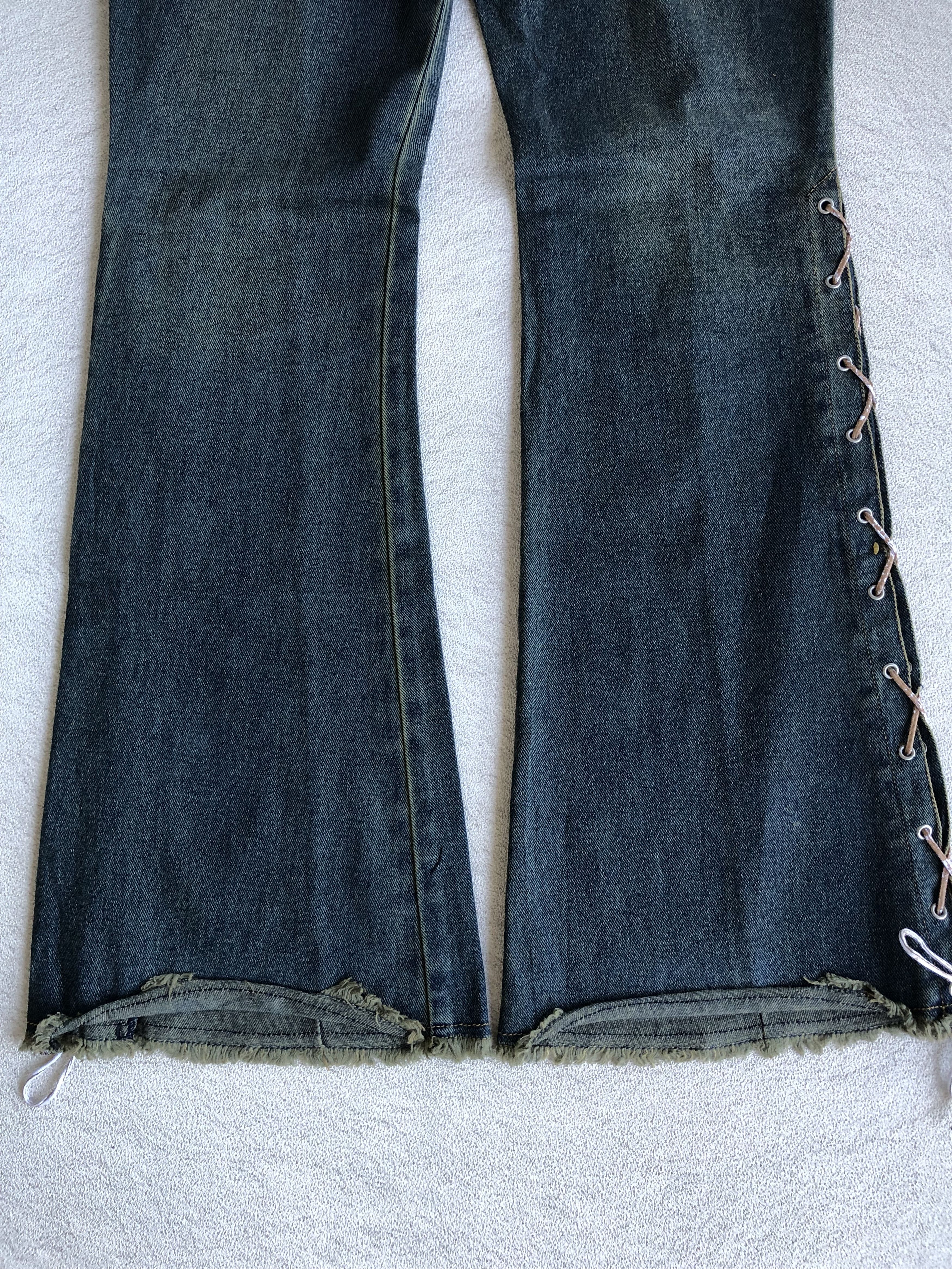 Japanese Brand Jouer aux echecs Y2K Flared Jeans Size US 33 - 13 Thumbnail