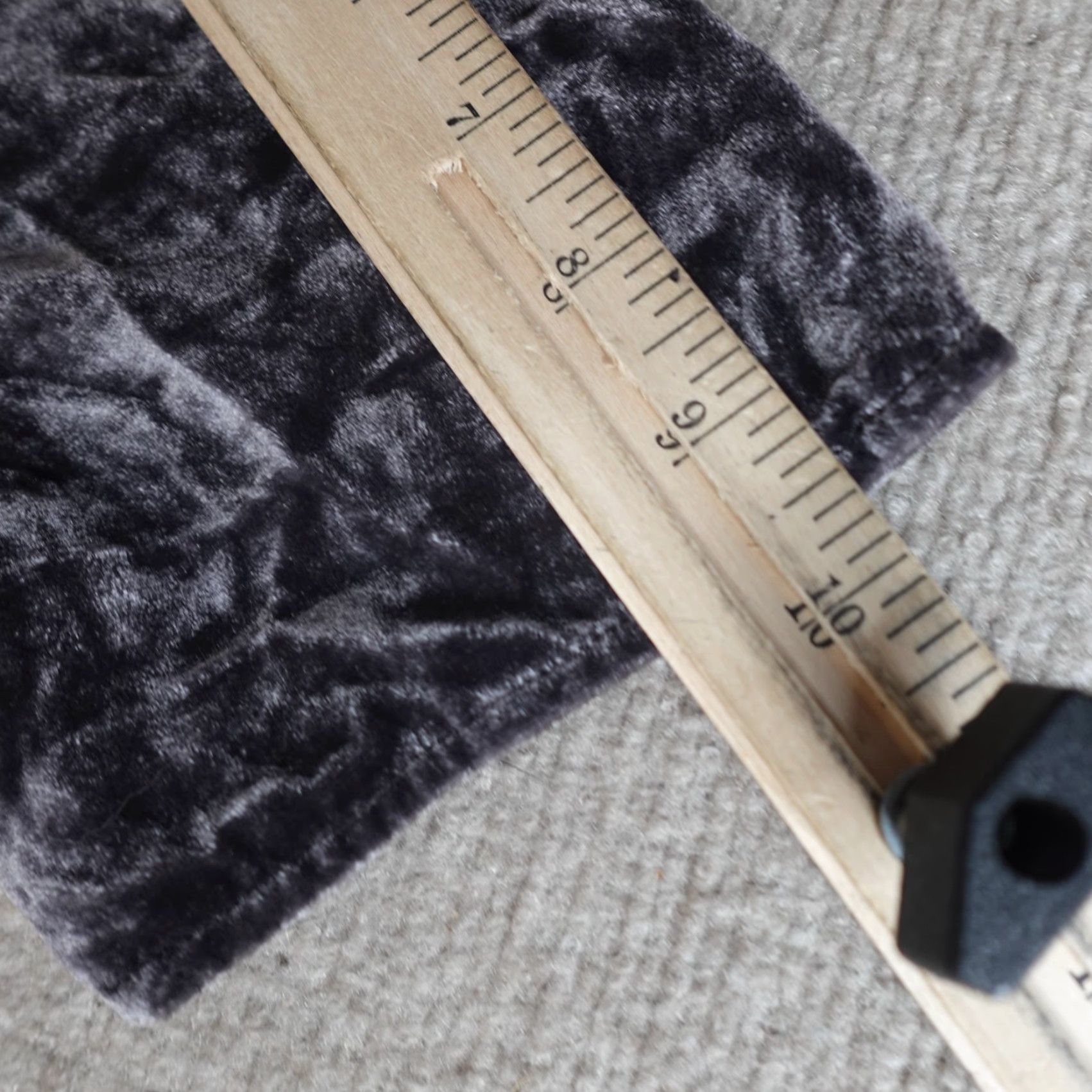 Eileen Fisher Eileen Fisher Womens Blouse Short Sleeve Gray Velvet Rayon Silk Size S / US 4 / IT 40 - 6 Thumbnail