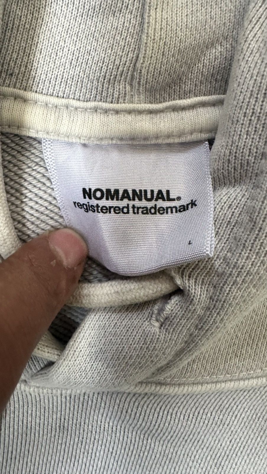 Japanese Brand NOMANUAL. EMBROIDERY HOODIE Size US XXL / EU 58 / 5 - 7 Thumbnail