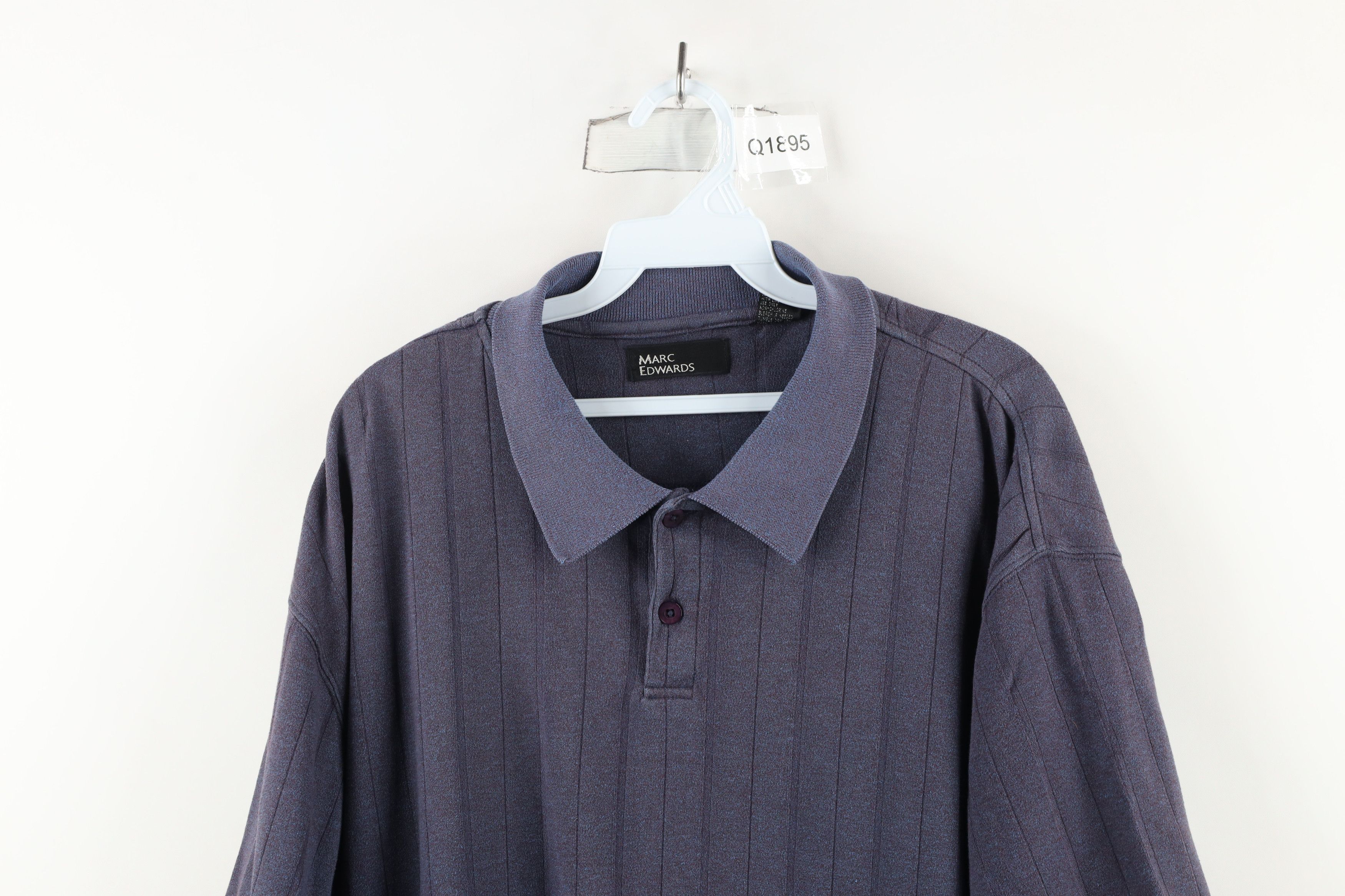 Vintage Vintage 90s Streetwear Knit Boxy Fit Collared Polo Shirt Size US XL / EU 56 / 4 - 2 Thumbnail