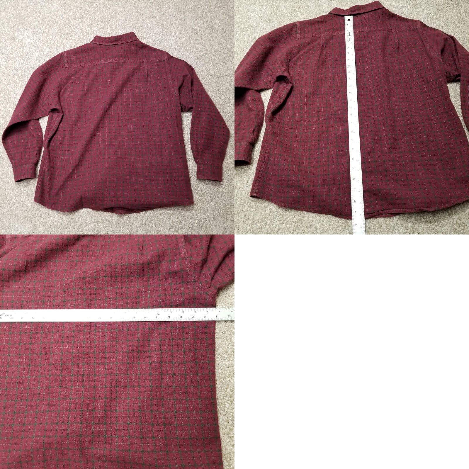Vintage VINTAGE Flyshackers Clothing Co. Shirt Womens Large Burgundy Plaid Button Long Sleeve Size L / US 10 / IT 46 - 8 Thumbnail