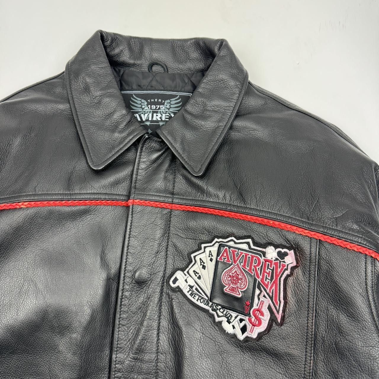 Avirex Avirex Leather Jacket Size US XL / EU 56 / 4 - 3 Thumbnail