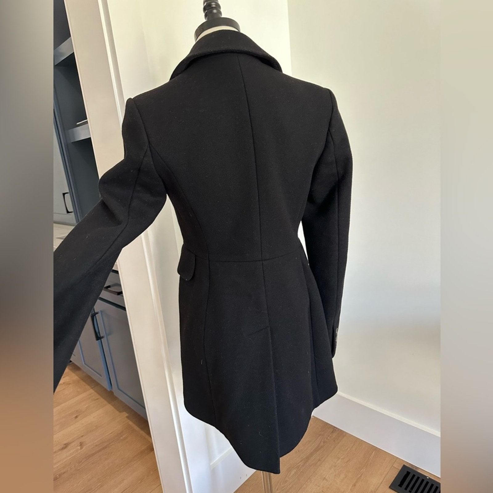 Juicy Couture Bird by Juicy Couture Wool Peacoat - Small black Size S / US 4 / IT 40 - 6 Thumbnail