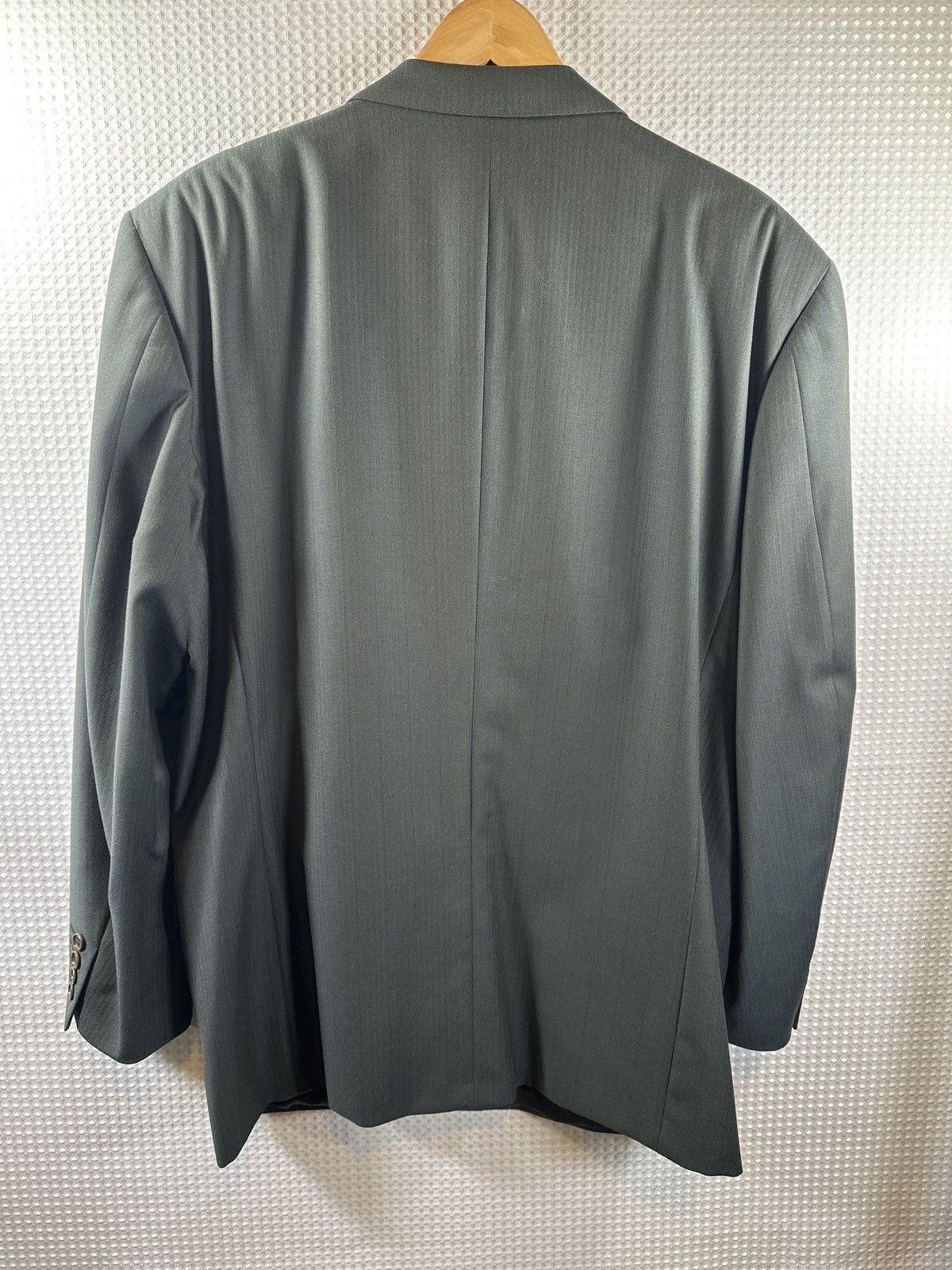 Canali Canali Milano Dark Green Wool Suit Size 44R - 5 Thumbnail