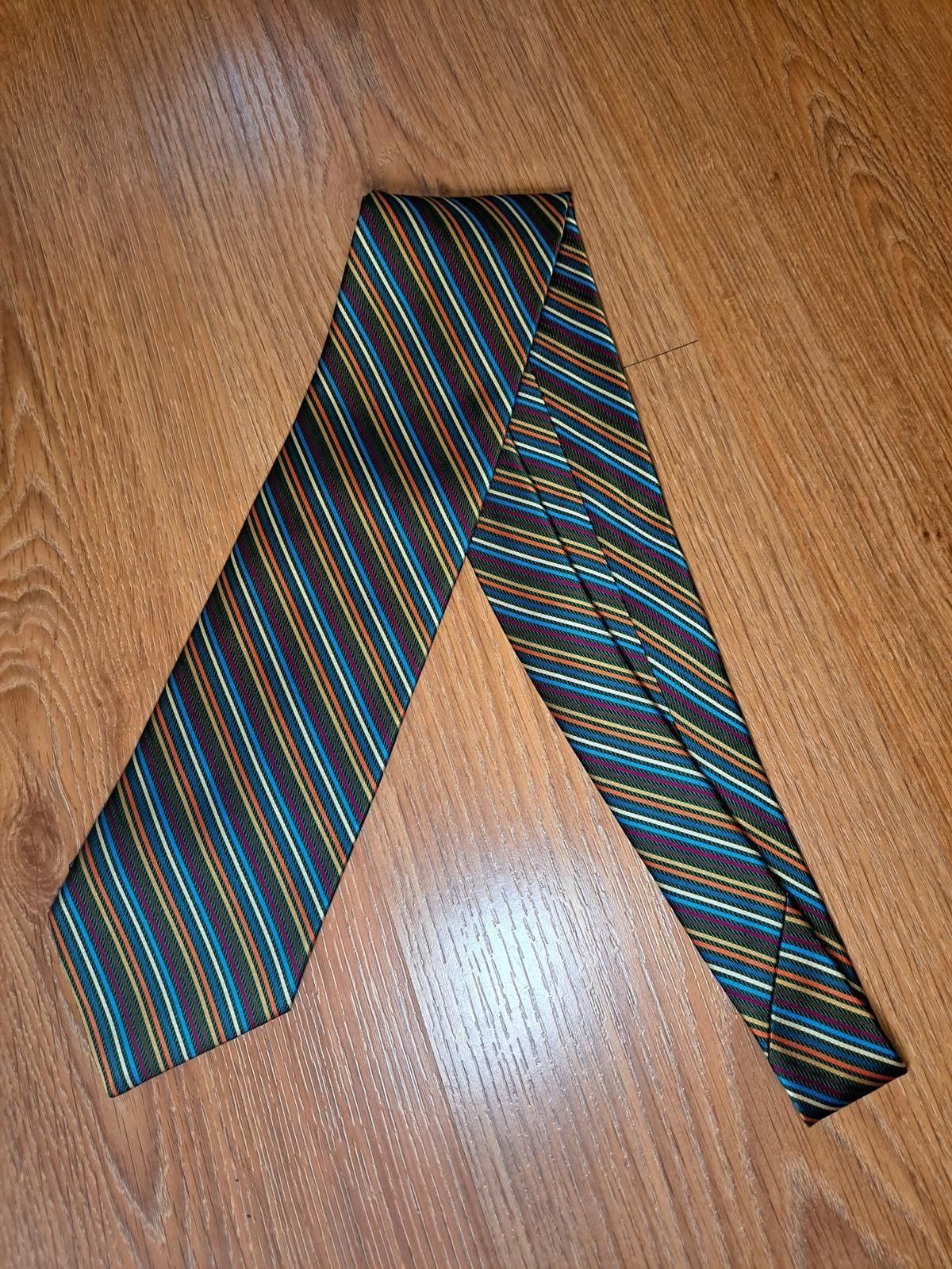 Brooks Brothers Brooks Brothers 100% Silk Tie Multicolor Striped Herringbone Size ONE SIZE - 5 Thumbnail