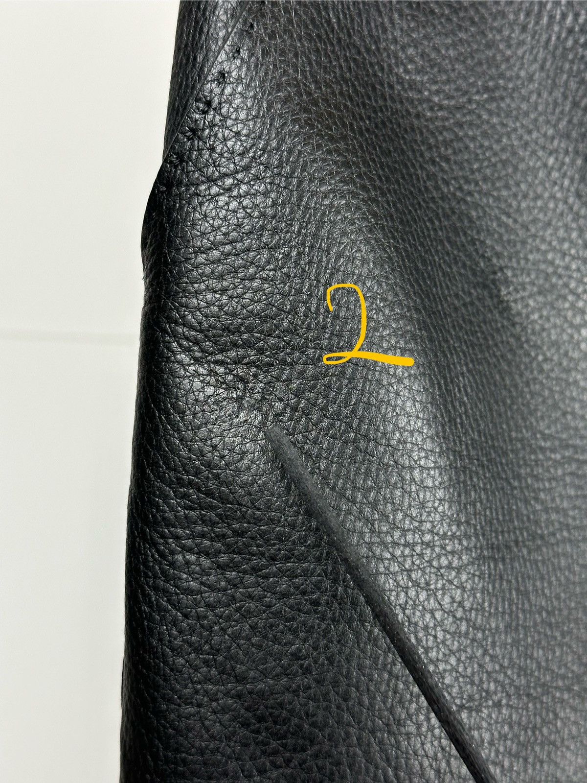 Hermes HERMES Leather Skirt Lamb Skin Midi (60cm) sz 40 Size 27" / US 4 / IT 40 - 14 Thumbnail