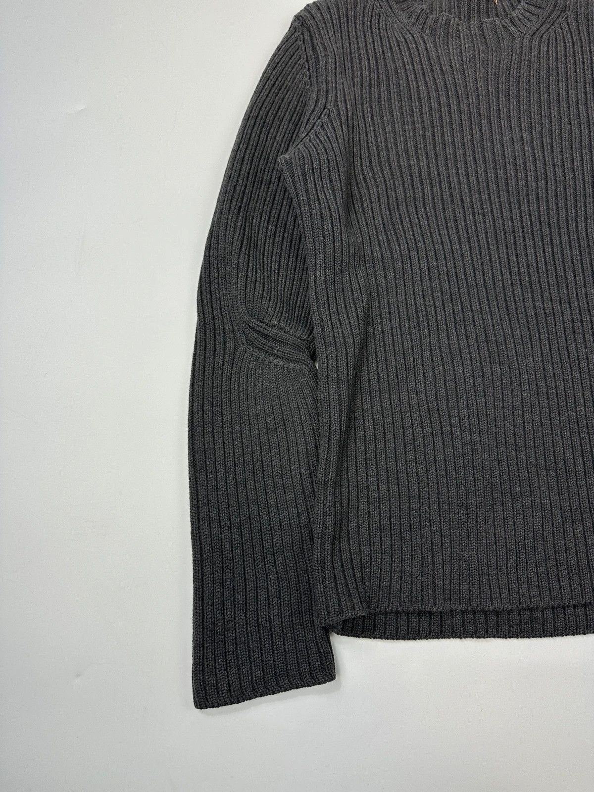 Prada Prada Sport FW2004 Grey Ribbed Wool Knit Sweater Size US M / EU 48-50 / 2 - 4 Thumbnail