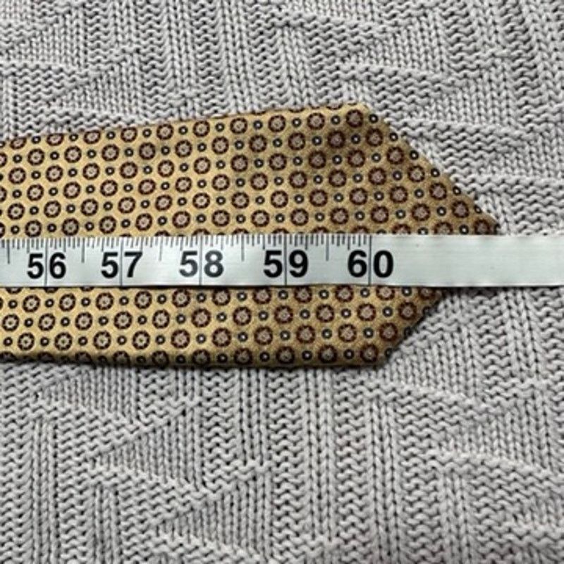 Other Bachrach gold geometric print silk tie Size ONE SIZE - 3 Thumbnail