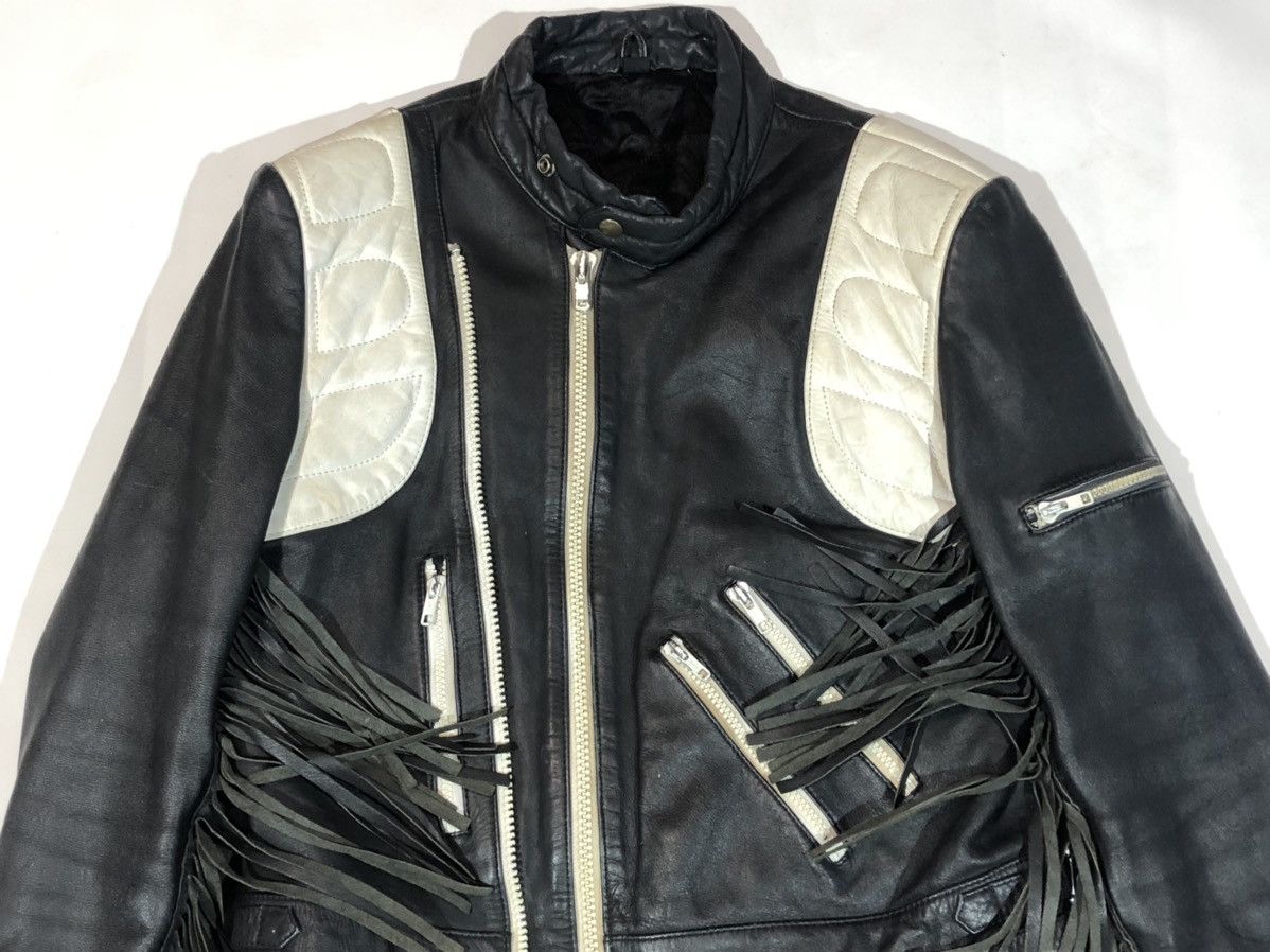 Vintage Echtes Leder Leather Jacket biker Racing Size US XS / EU 42 / 0 - 8 Thumbnail