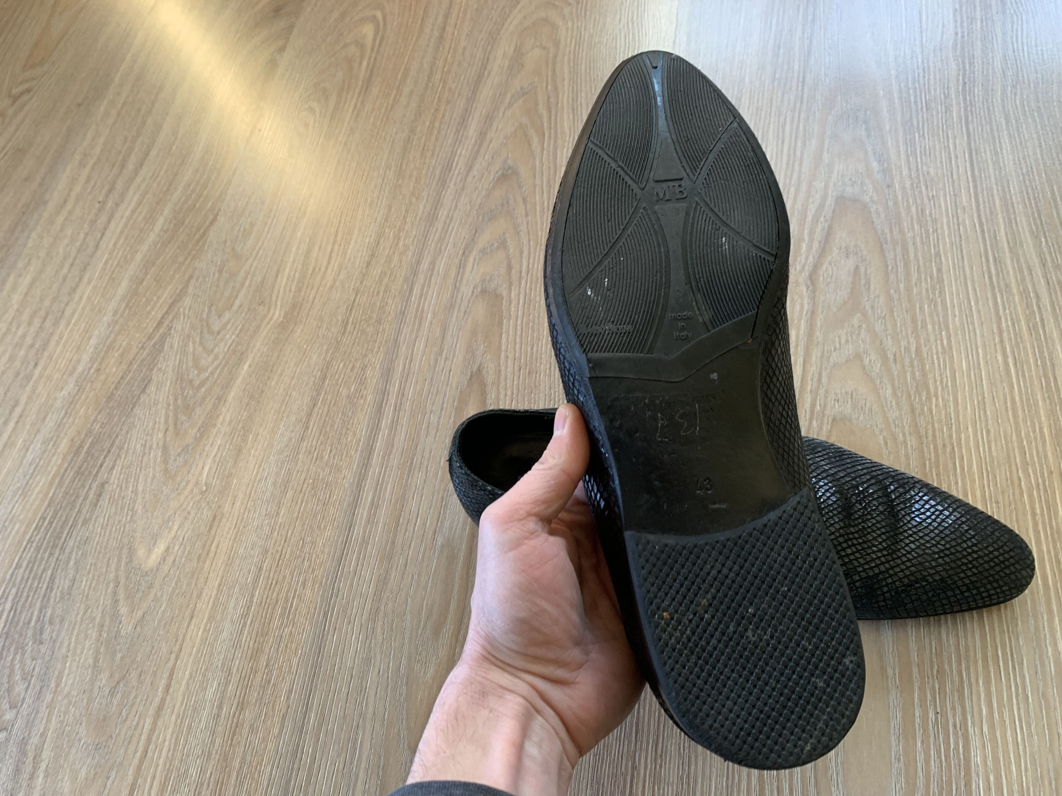 Designer × Mario Bruni × Vintage Mario Bruni Vintage Black Oxfords Shoes Size US 10 / EU 43 - 8 Thumbnail