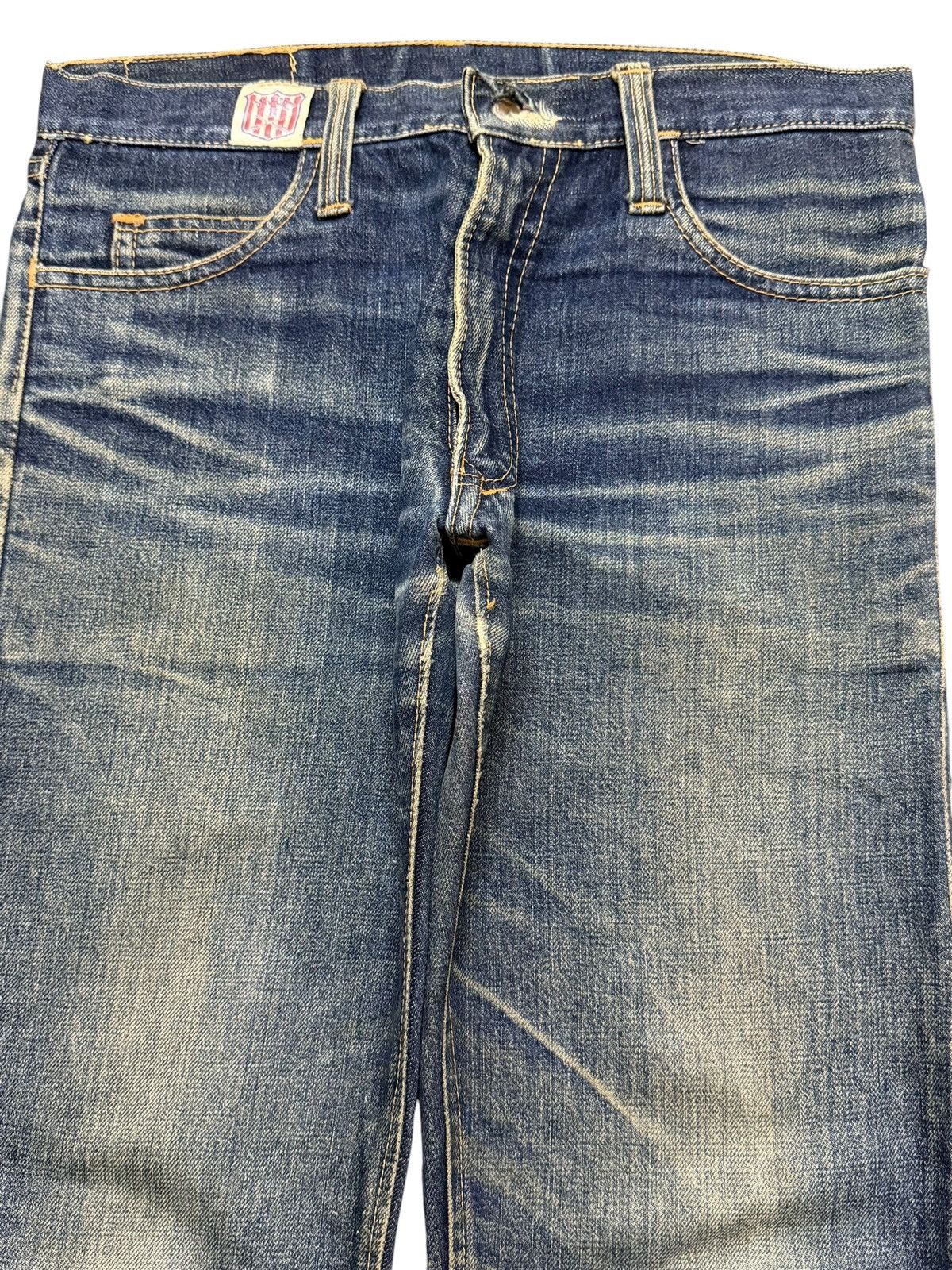 KMRii Vintage Japanese Brand Mud Wash Faded Whiskers Style Jeans Size US 31 - 3 Thumbnail