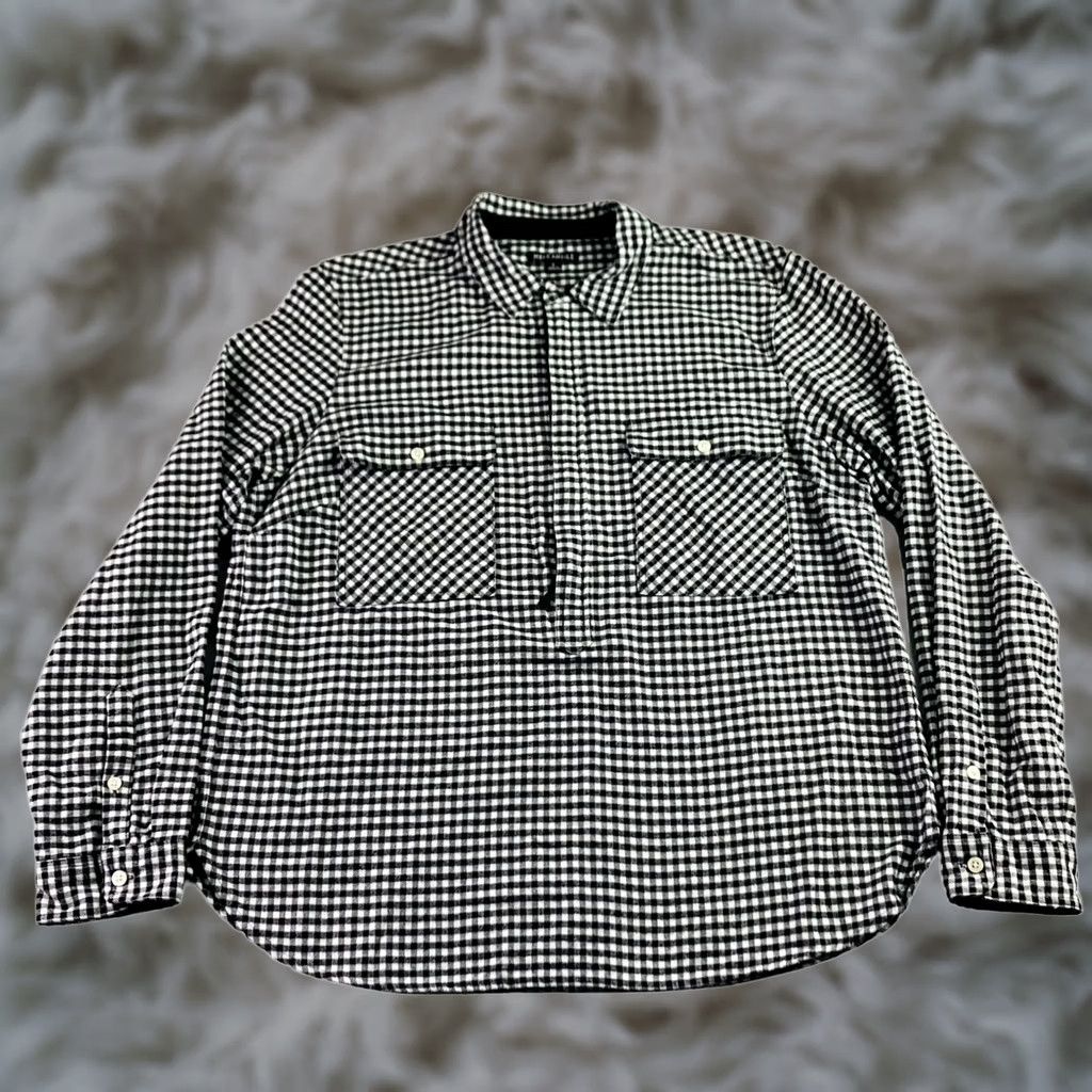 J.Crew J. Crew Mercantile Men's Black Gingham Flannel Button Shirt L Size US L / EU 52-54 / 3 - 1 Thumbnail