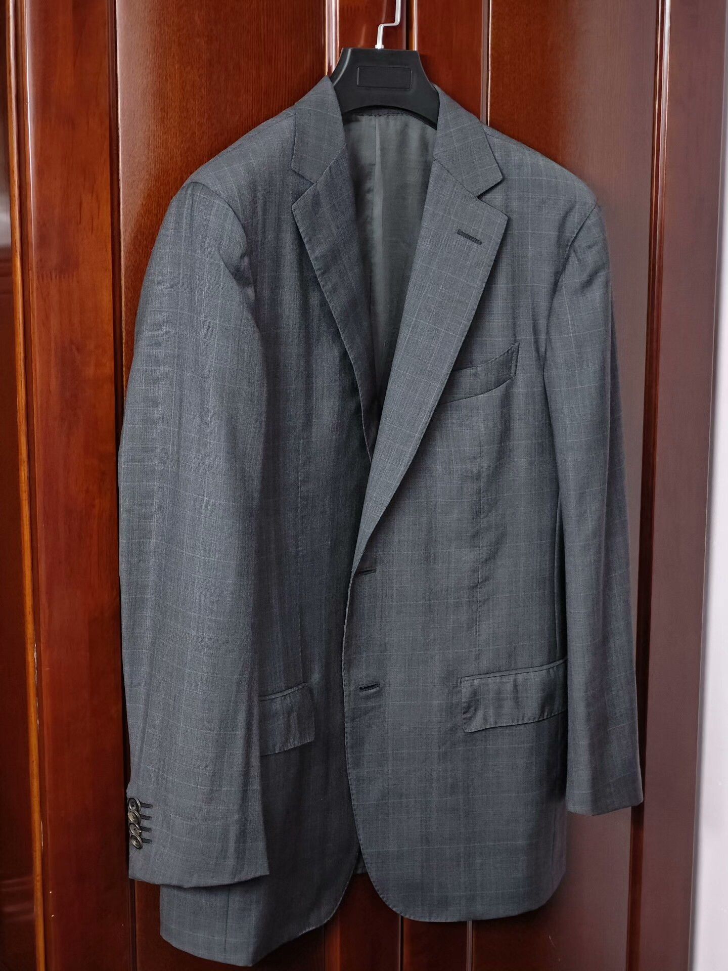 Ermenegildo Zegna Zegna Gray Wool Blend Suit Jacket Size US M / EU 48-50 / 2 - 1 Thumbnail
