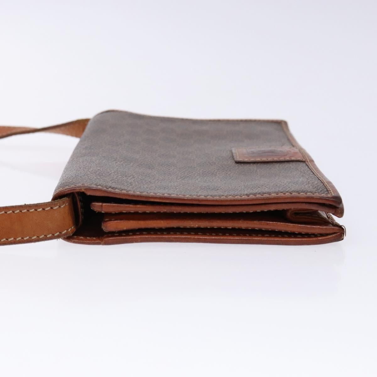 Celine CELINE Macadam Canvas Shoulder Bag Pvc Leather Brown Gold Size ONE SIZE - 5 Thumbnail
