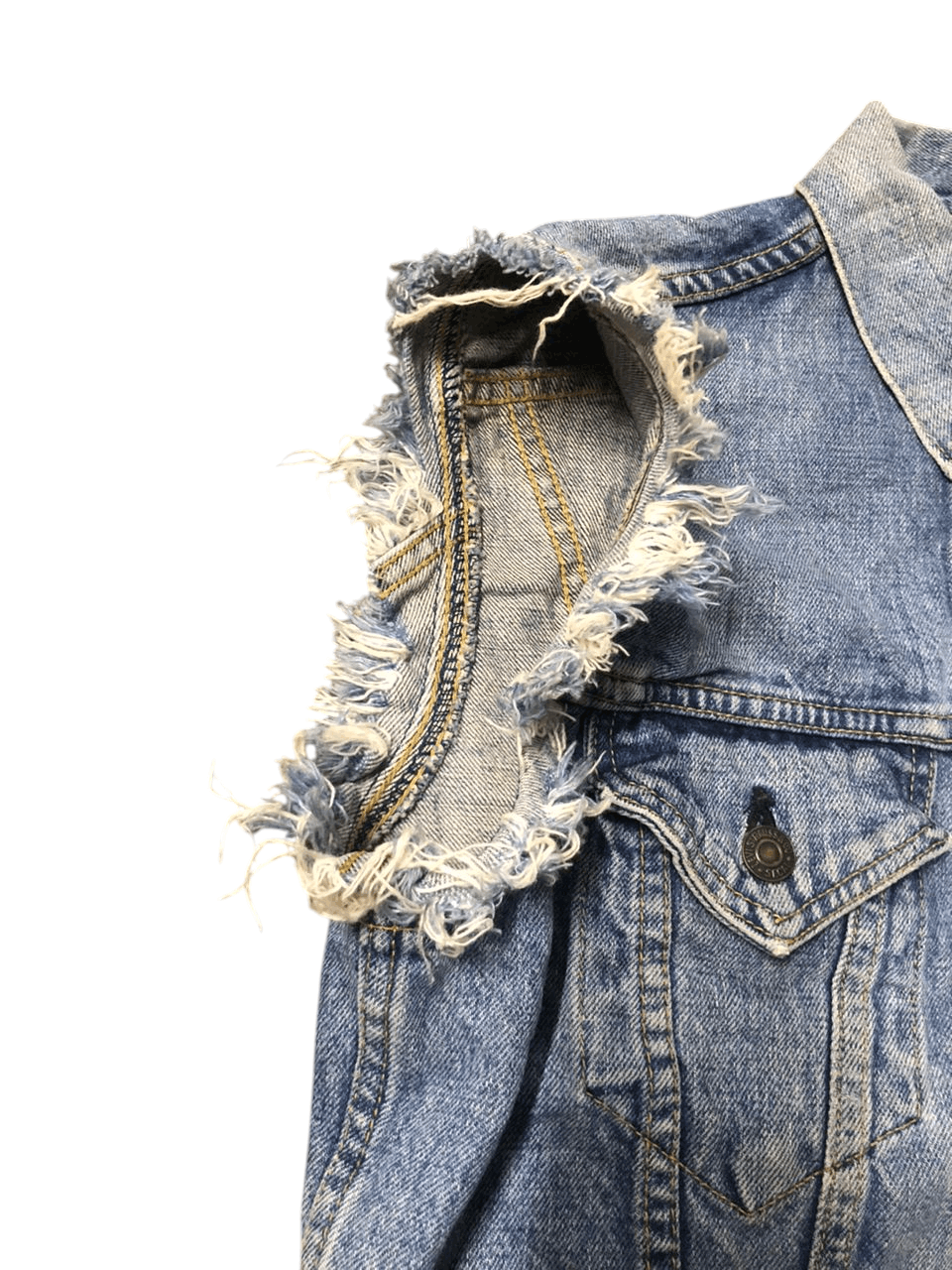 Levi's × Levi's Vintage Clothing Vintage Levi's Lot 557 BigE Custom Sleeveless Jacket Size40 Size US M / EU 48-50 / 2 - 6 Thumbnail